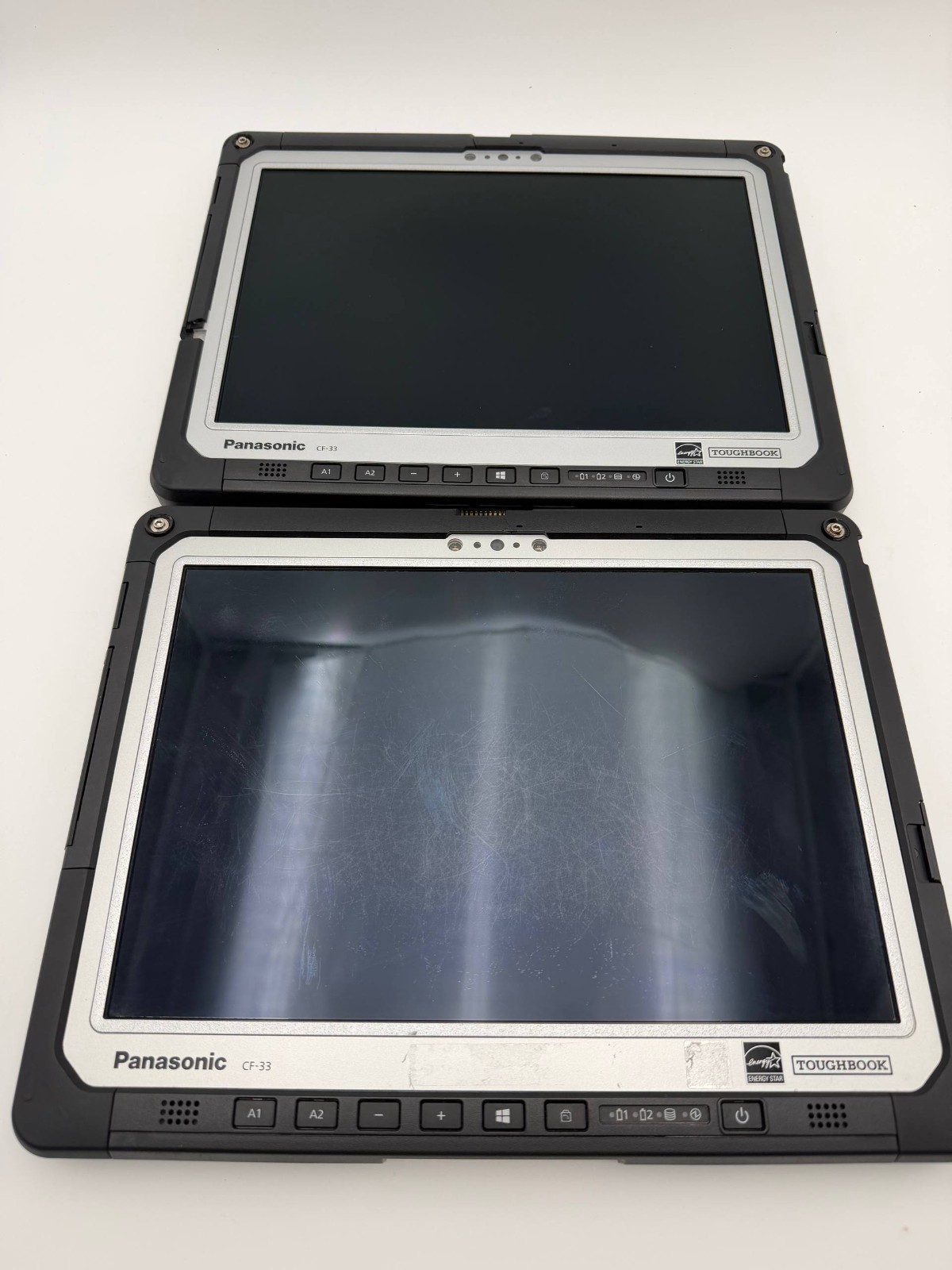 Lot of 2 Panasonic Toughbook CF-33 i7-7600 16GB LTE /dGPS/Barcode LCD defects
