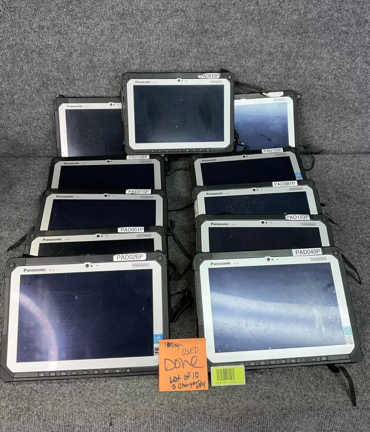 Panasonic Toughpad FZ-A2 Android Tablets Lot 11 Intel Atom Processor Used
