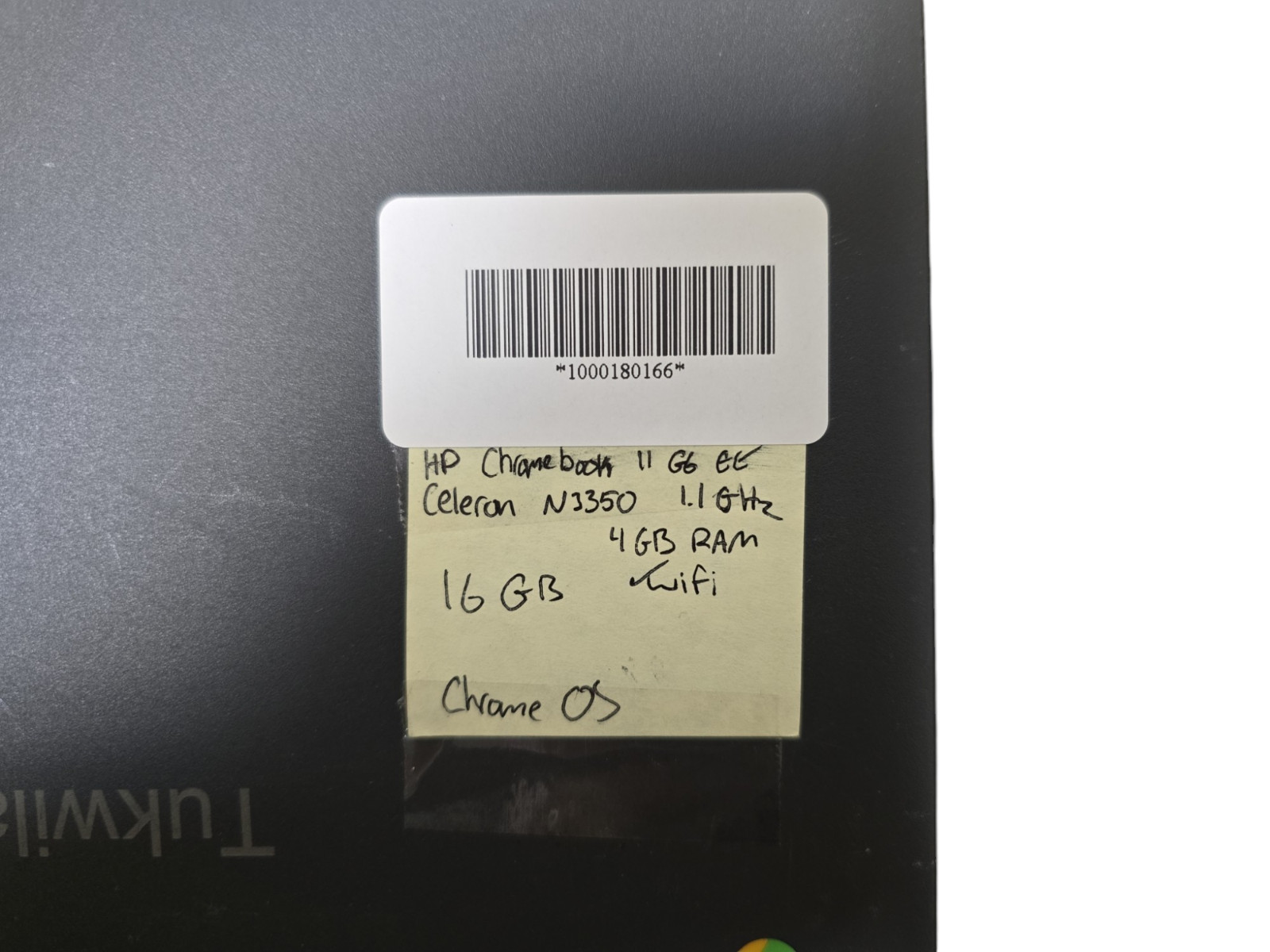 HP Chromebook 11 G6 EE Celeron N3350 1.1GHz 16GB HDD 4GB Ram ChromeOS Tested