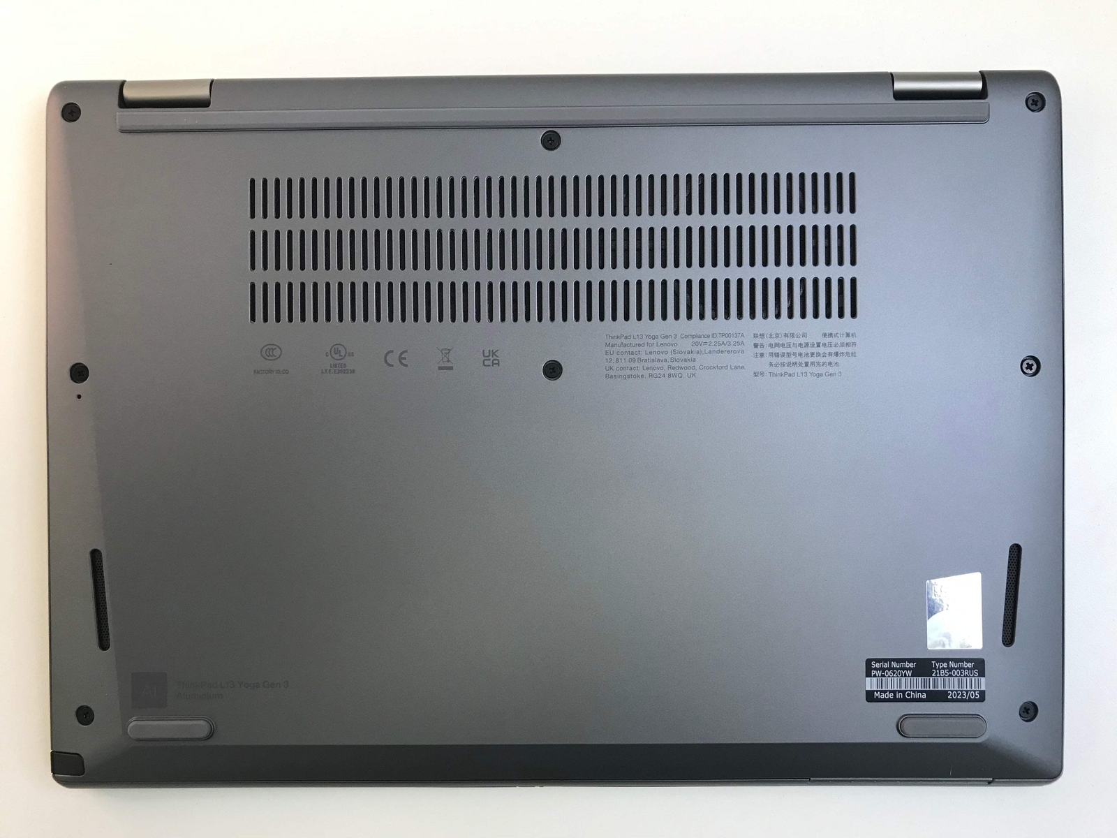 Lenovo ThinkPad L13 Yoga Gen 3 13.3″ Notebook – i7, 16 GB RAM, 256 GB SSD – 21B5