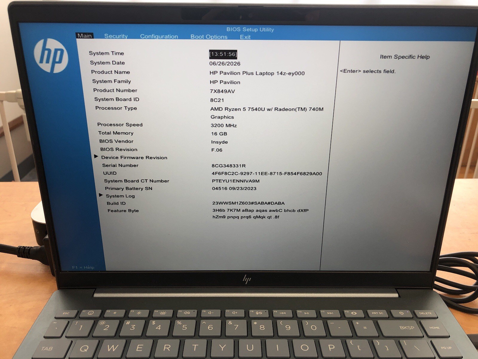 HP Pavilion Plus 14″ Laptop 14z-ey000 w/ AMD Ryzen 5 7540U 3.2GHz CPU & 16GB RAM