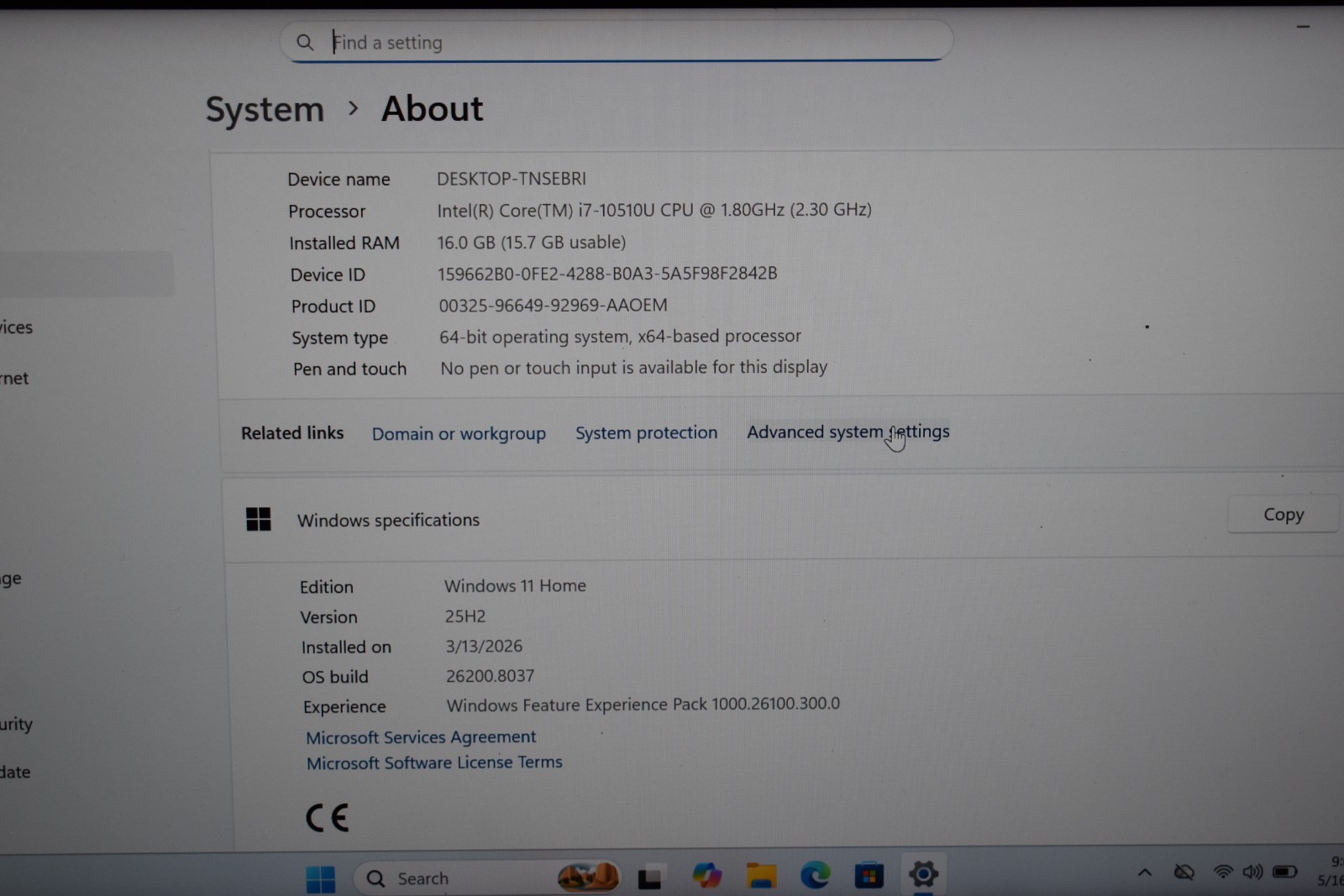 Lenovo Thinkpad T490 Quad Core i7-10510U 16GB RAM 512GB SSD Win11 GeForce MX250