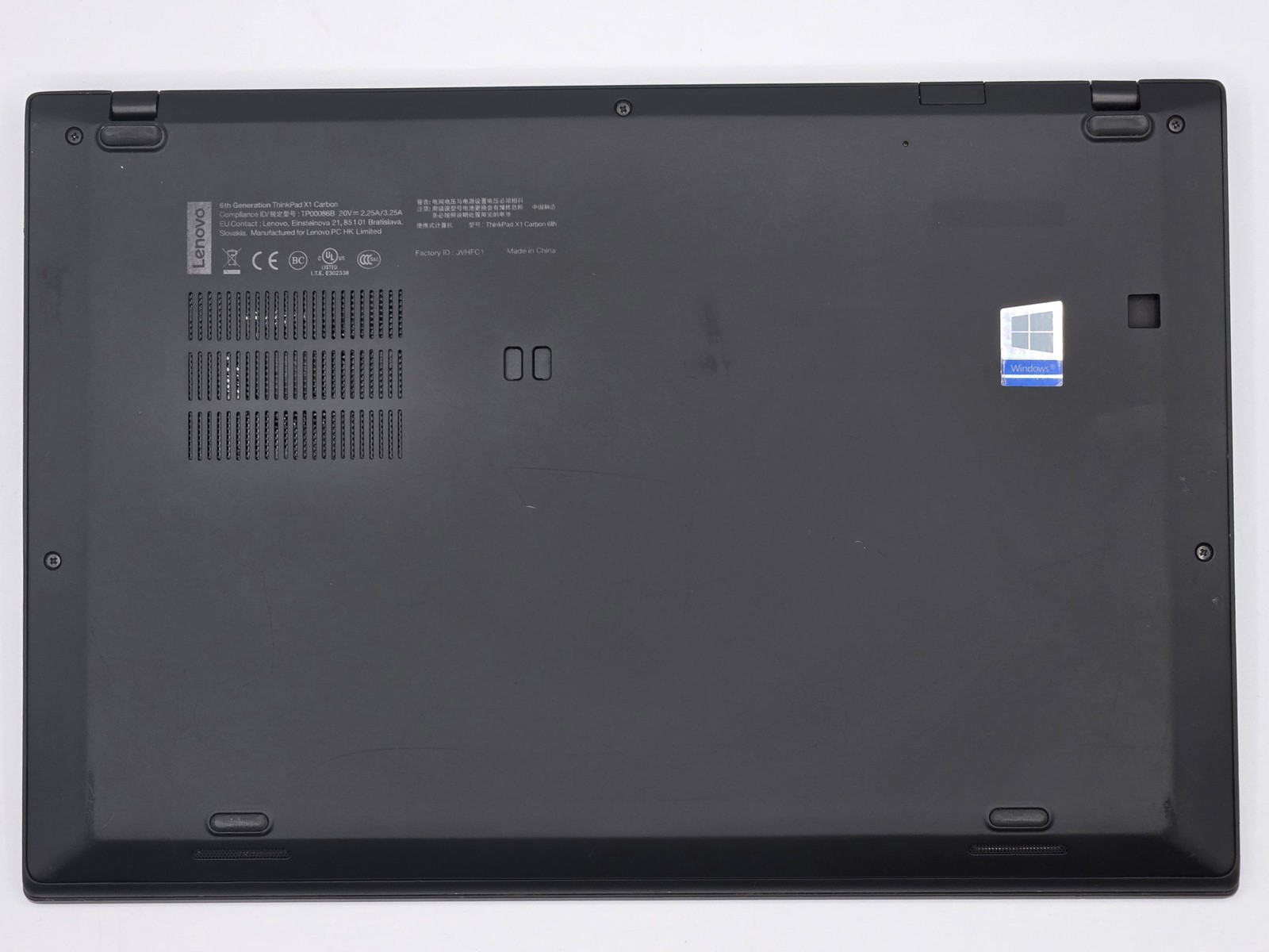 Lenovo ThinkPad X1 Carbon 6th Gen 14″ FHD Touch I7-8650U 256GB 16GB W11P *READ*