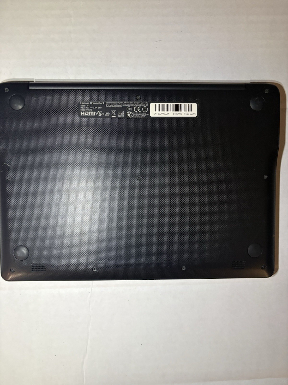 Hisense Chromebook C11 11.6” Laptop Chrome OS WiFi HDMI Black – No Cord