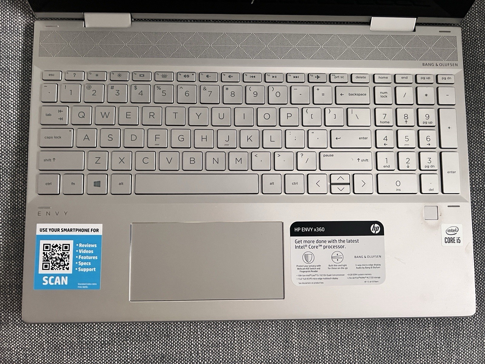 HP ENVY x360 15m-DR1070WM 15.6″ TOUCHSCREEN Laptop Intel Core i5, 256GB SSD, W11