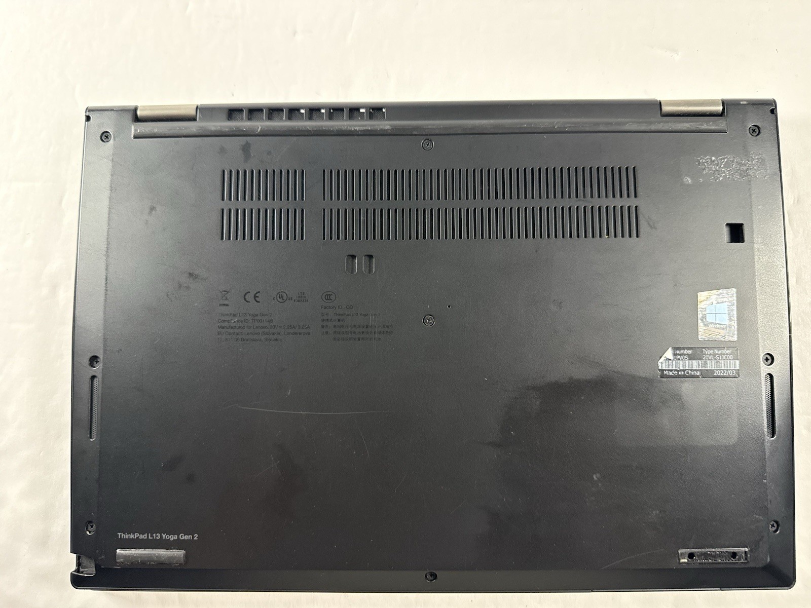 Lenovo ThinkPad L13 Yoga Gen2 2-in-1 Touch i5-1145G7 Gen 16GB RAM No SSD /OS
