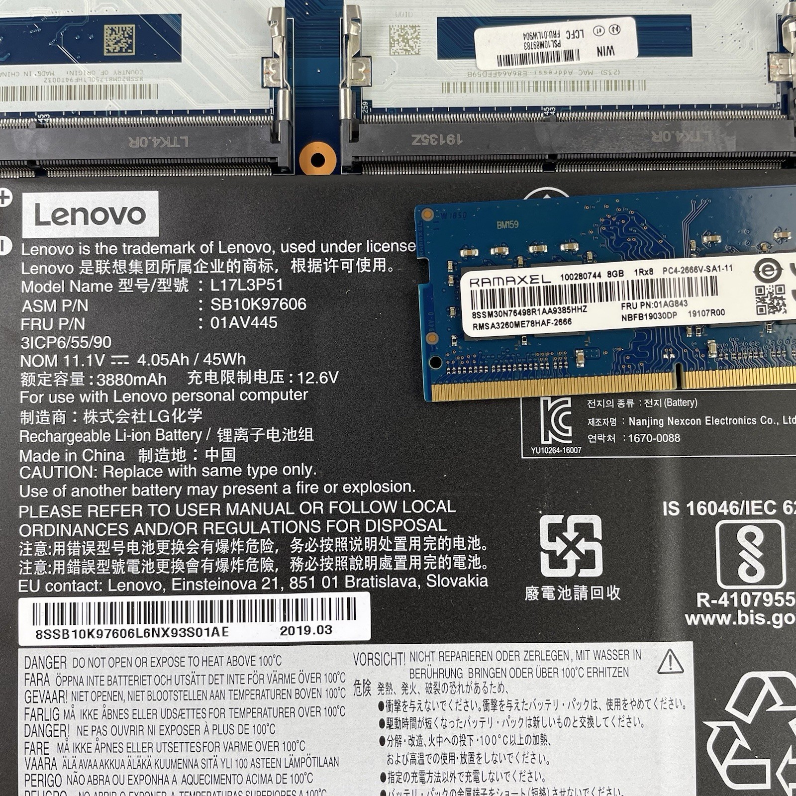 Lenovo ThinkPad E580 15.6″ i5-7200U 2.50 GHz 8 GB RAM No SSD No OS No AC