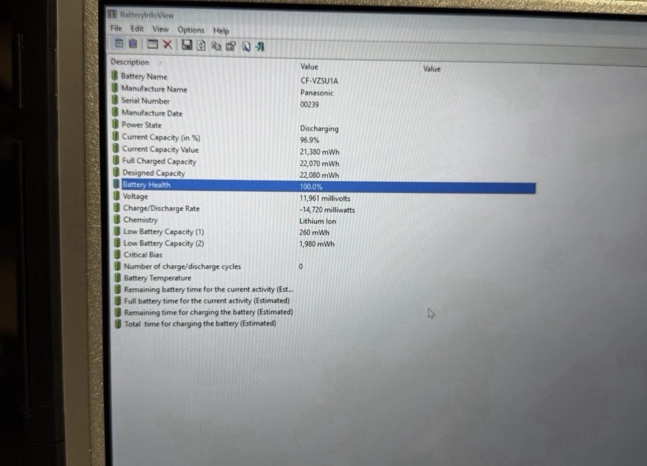 Panasonic ToughBook CF-33 i5-6300U 8GB Ram 256 SSD Win11 Pro. Touchscreen