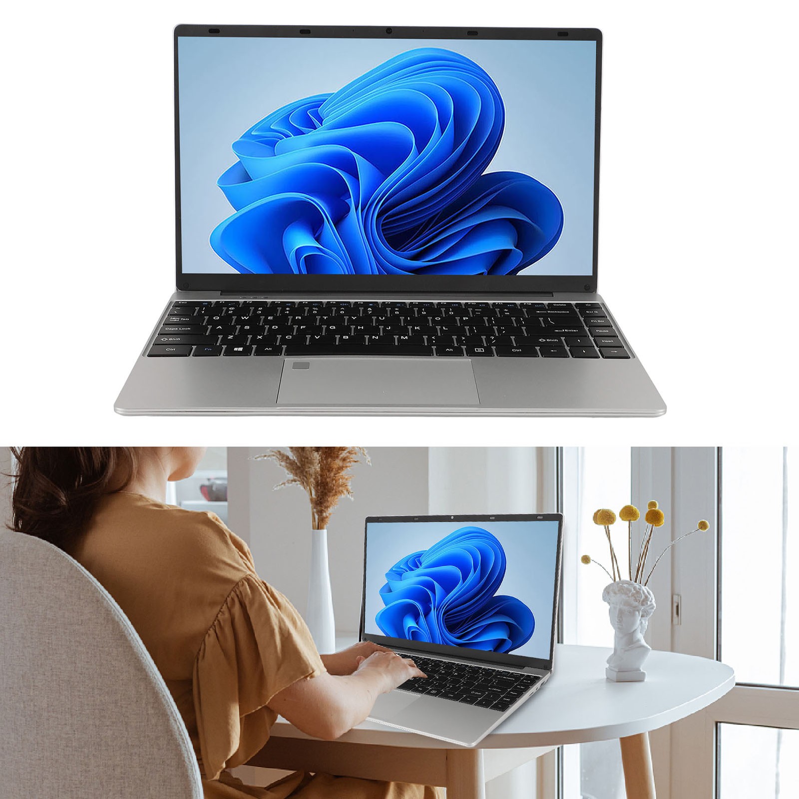 14.1 Inch FHD Laptop For 11 N5105 Processor Ultra Thin Lightweight Mini JLSP