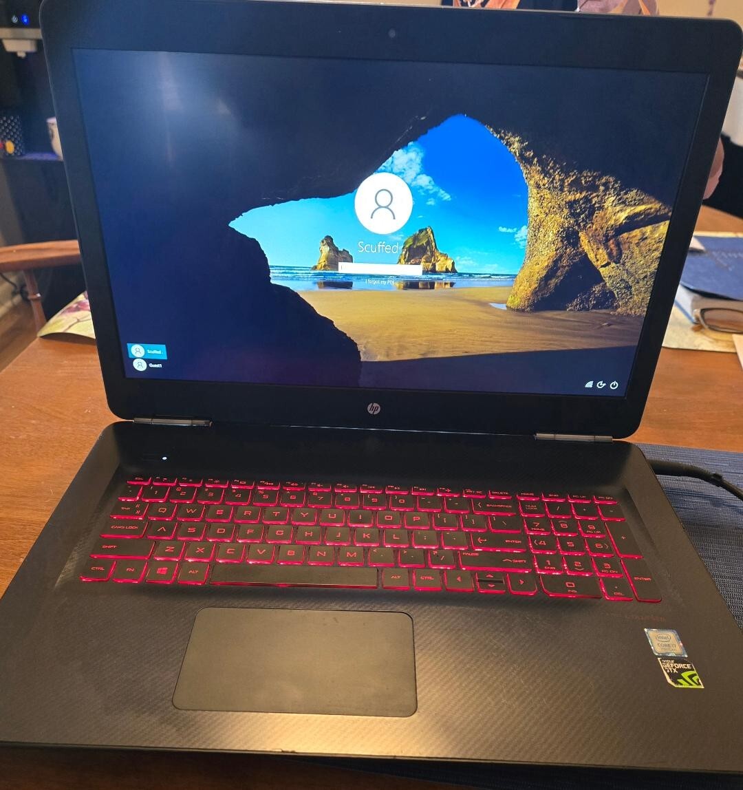 ✅Hp Omen 17.3 Inch Intel(R) Core i7 Gaming Laptop Nvidia GeForce GTX 1060 Ti
