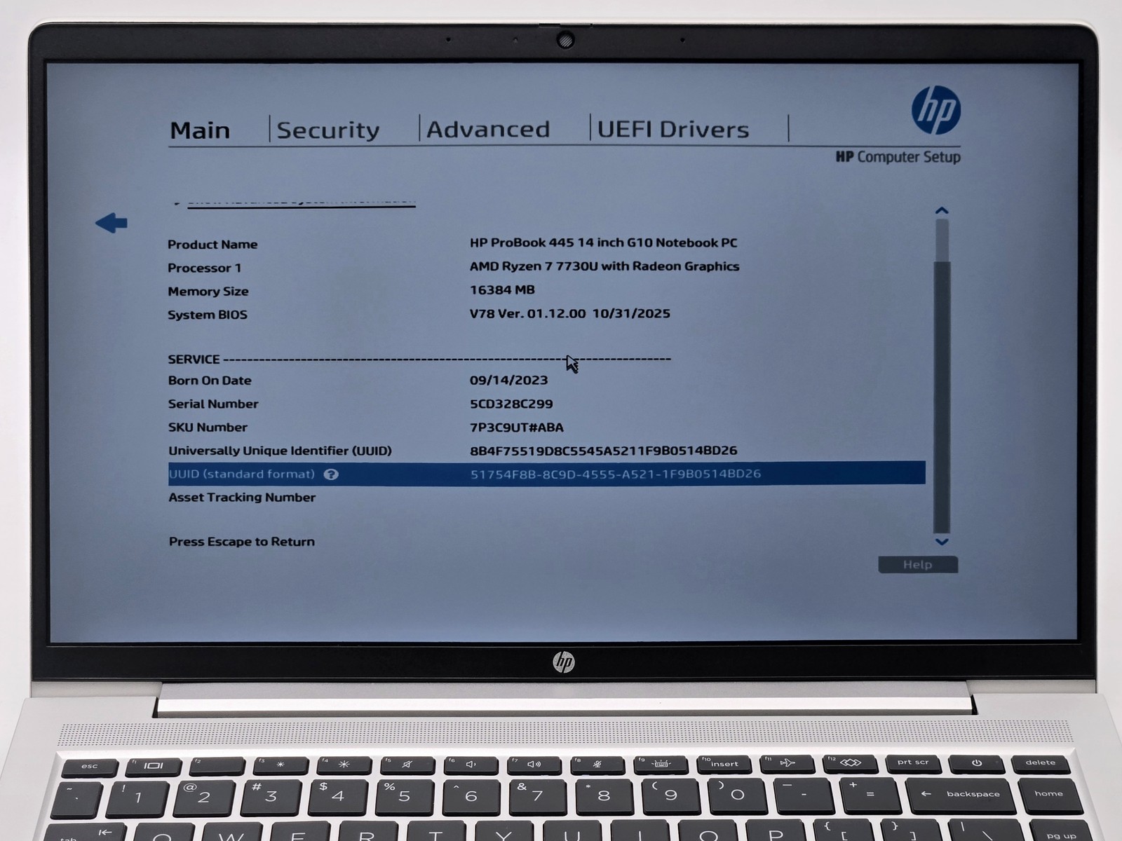 HP ProBook 445 G10 14″ FHD Ryzen 7 7730U 16GB 1TB SSD Win 11 Pro