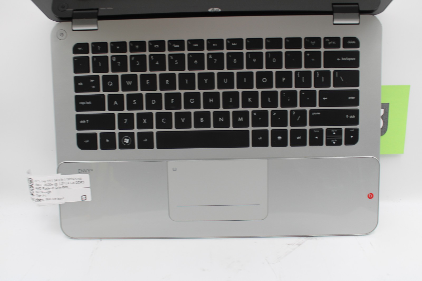HP Envy 14 Spectre AMD-3020e @ 1.2 GHz 4GB RAM No SSD No OS No Boot *PARTS