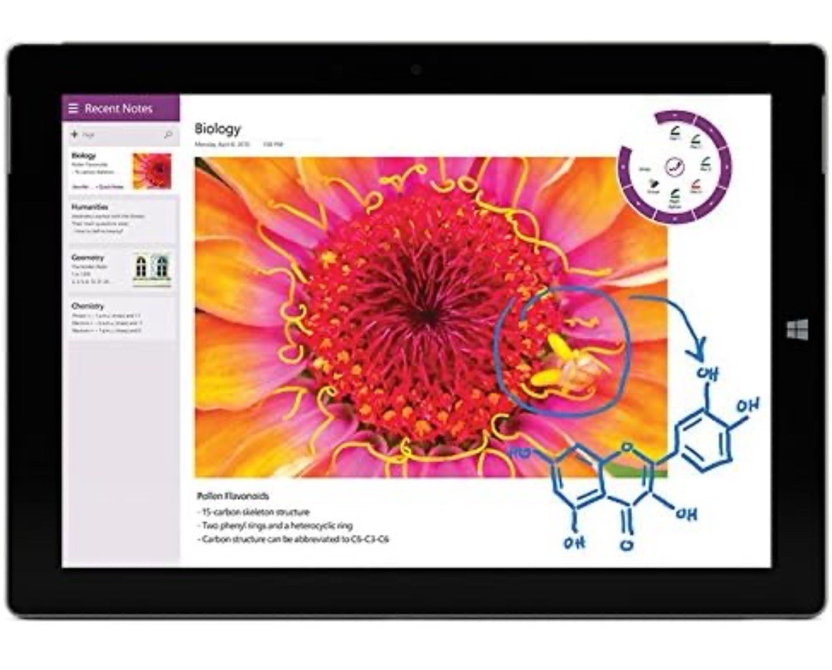 Microsoft Surface 3 1645 12″ Tablet Atom x7 Z8700 1.6GHz 2GB 64GB Windows 10