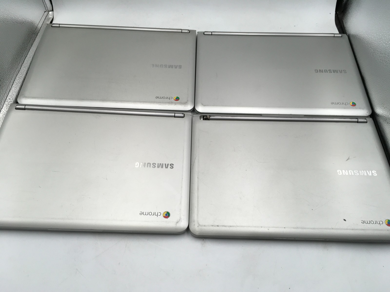 LOT OF 4 Samsung Chromebook Dual-Core 2GB 16GB XE303C12 TESTED WORKING RS