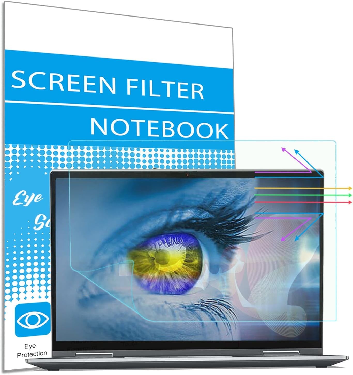 2 Pack Blue Light Blocking Anti Glare Screen Protector for 16 Inch Lenovo Yoga 7