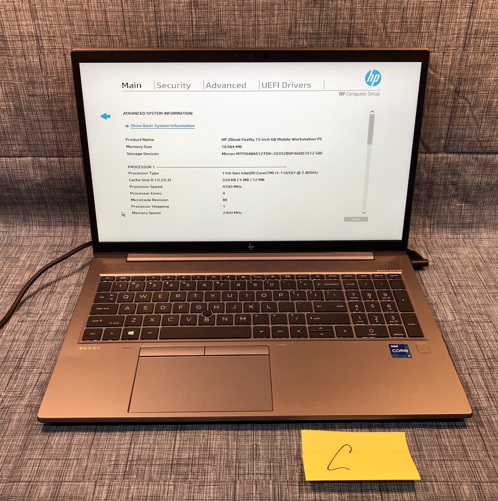 Lot 4 HP ZBook Firefly 15 G8 i7 11th Gen 16GB 512GB SSD No OS