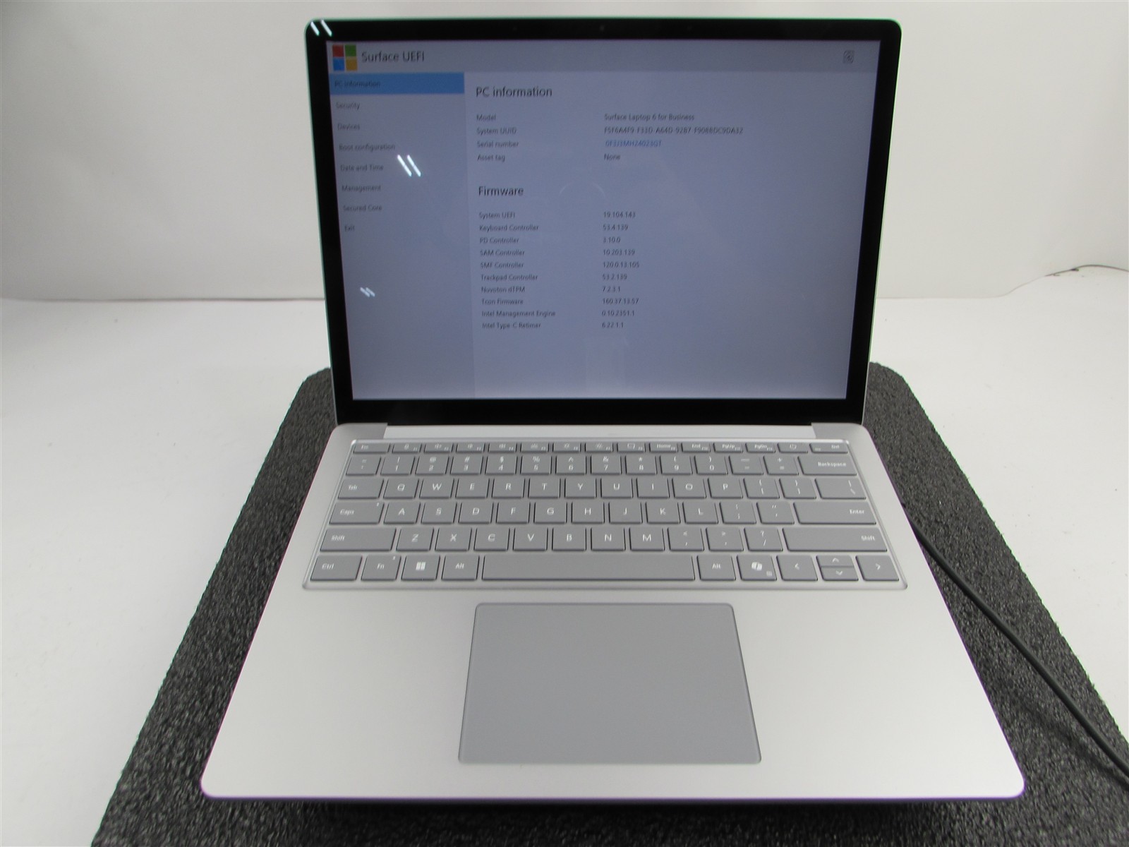 SURFACE SURFACE LAPTOP 6 CORE ULTRA 7 165H 512GB SSD 16GB RAM WIN 11 PRO