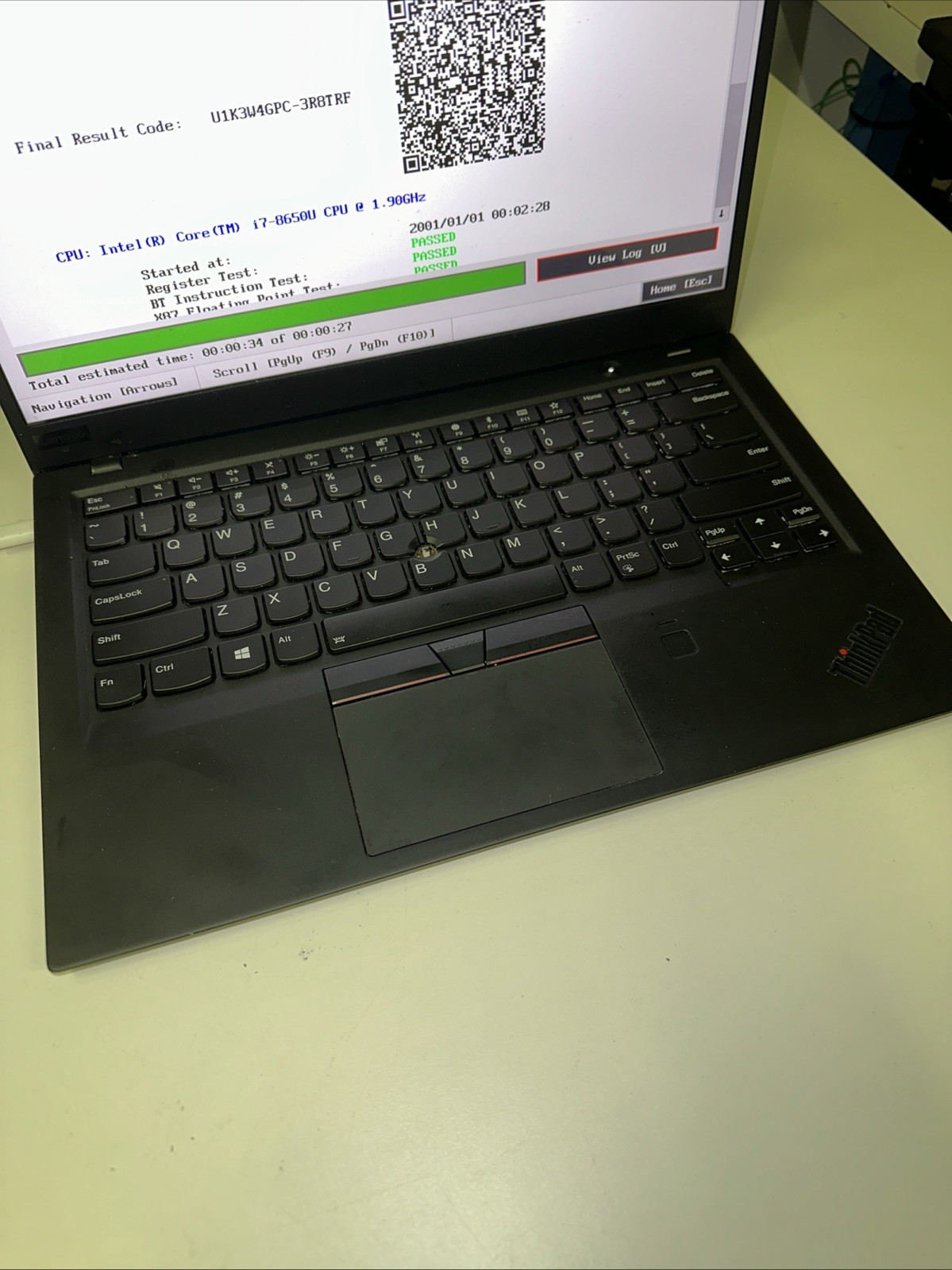Lenovo ThinkPad X1 Carbon Gen 6 i7‑8650U NO RAM NO SSD Rubber Trackpad MISSING