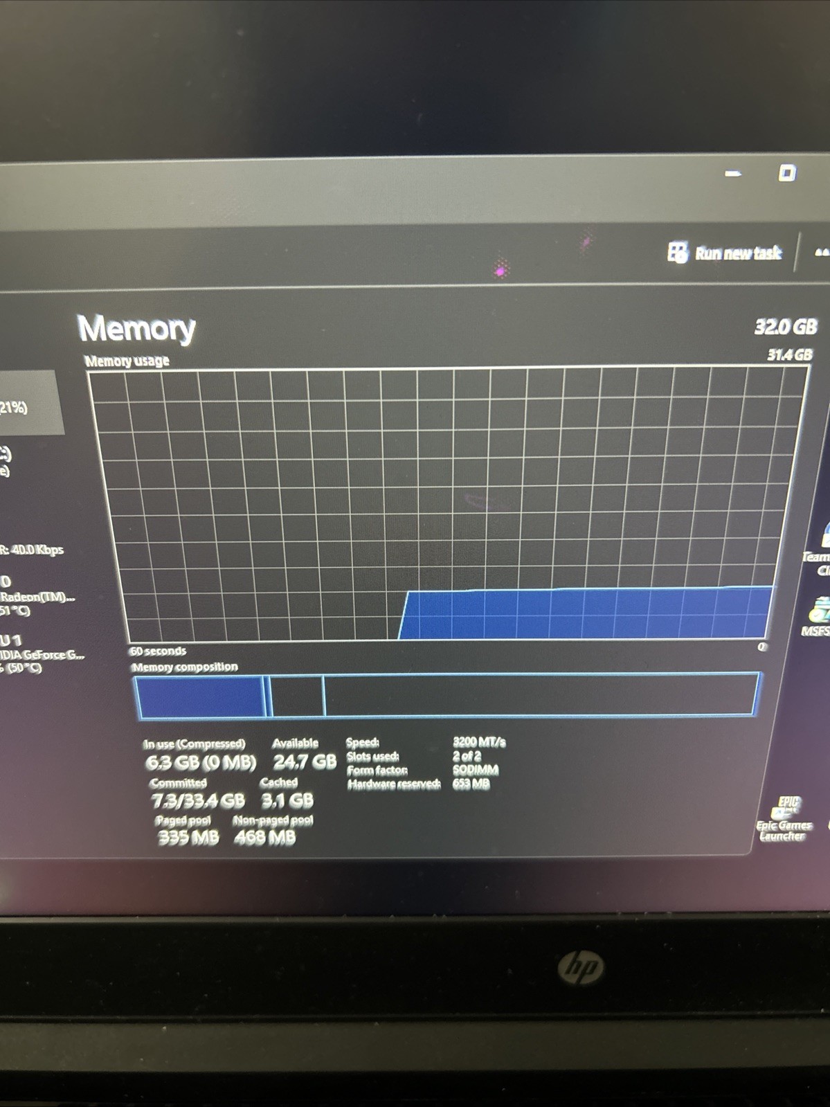 HP Pavilion Gaming Laptop 15.6” Ryzen 7 4800H GTX 1660 Ti 32 Gb Ram 500gb ssd