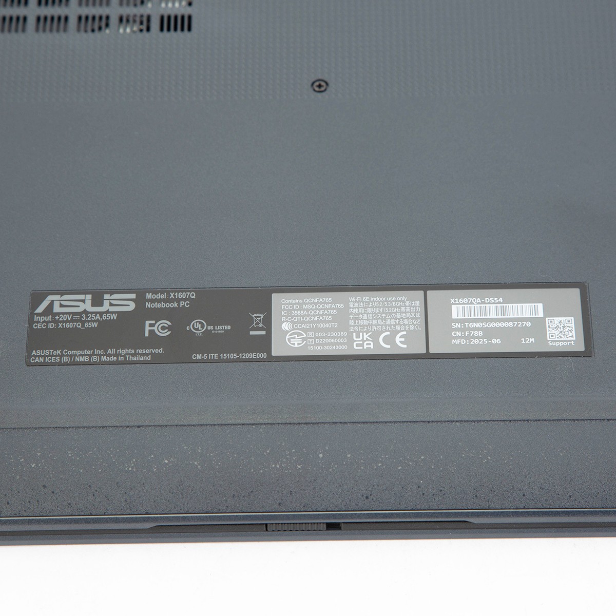 ASUS Vivobook 16 X1607 16″ WUXGA Copilot+ PC Laptop – Quiet Blue SKU#2053442