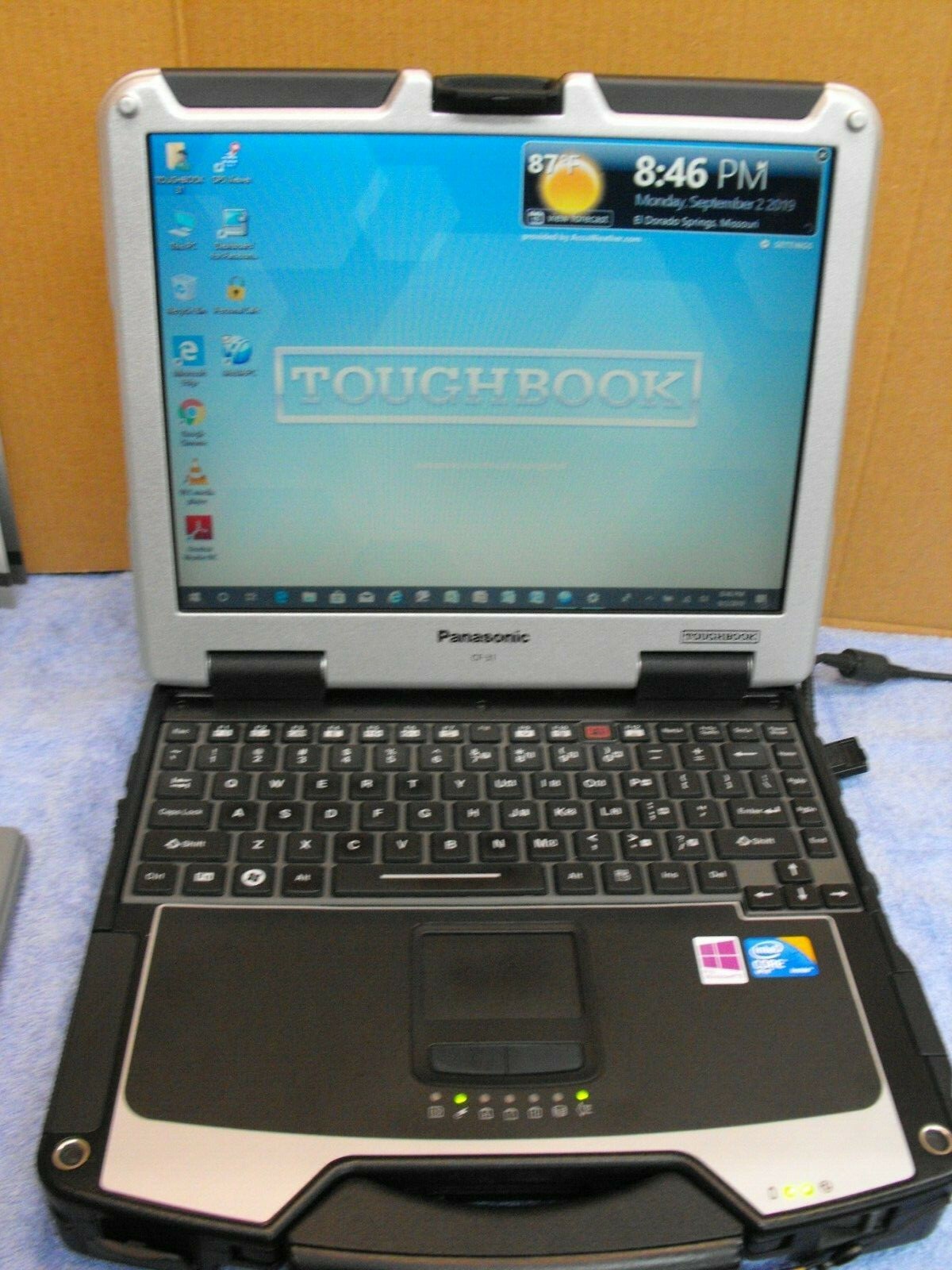 Black Panasonic Toughbook CF-31 MK5 500gb 8gb *GLOBAL GPS* BACKLIT WIN 10, 11