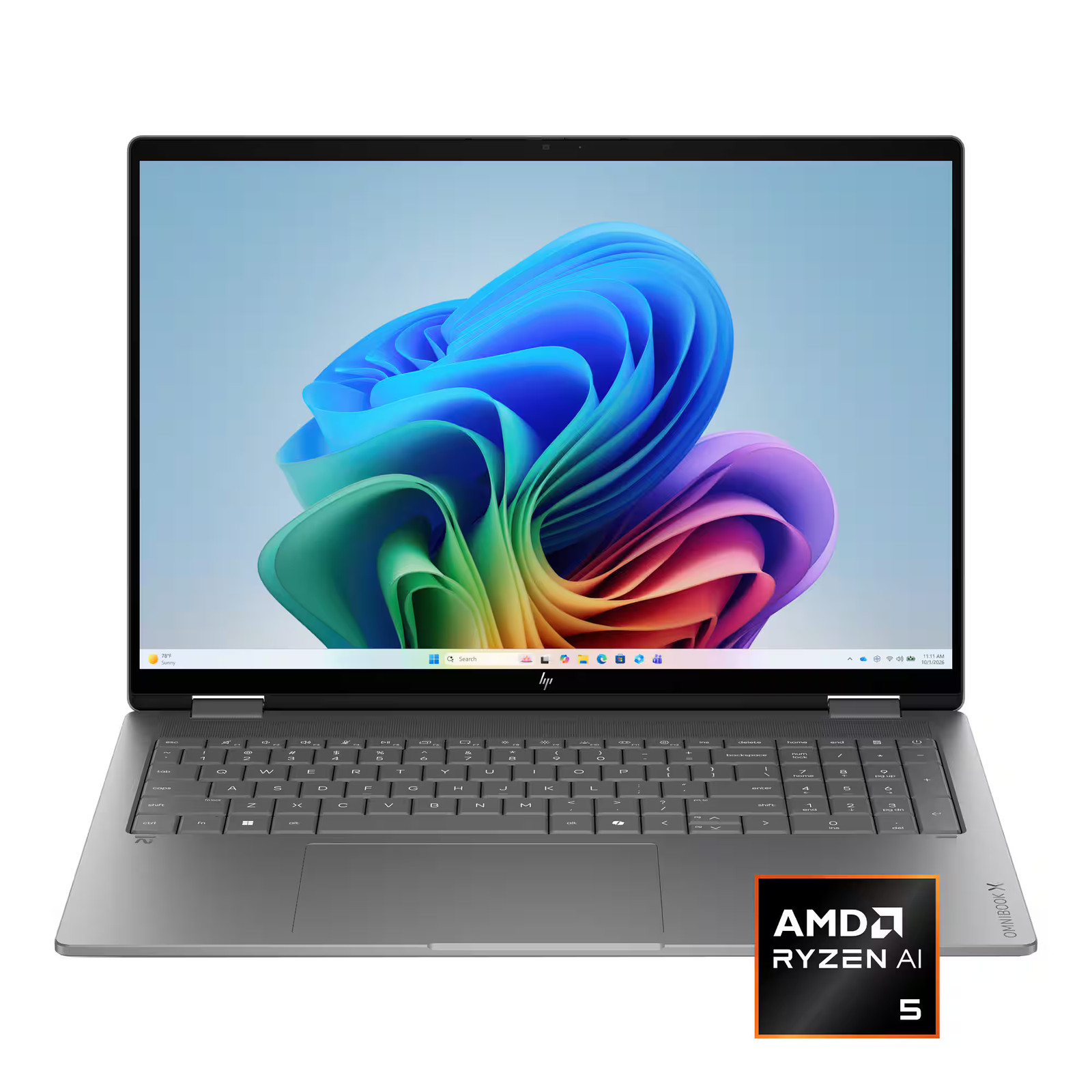HP – OmniBook X Flip 2-in-1 – 16″ 2K Touchscreen Laptop – AMD Ryzen AI 5 430 …