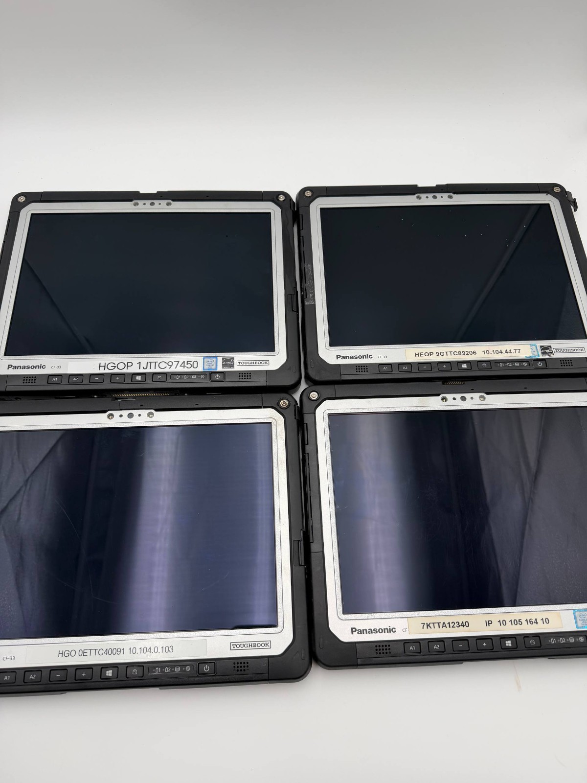 Lot of 4 Panasonic Toughbook CF-33 i5-7300 16GB Bios locked