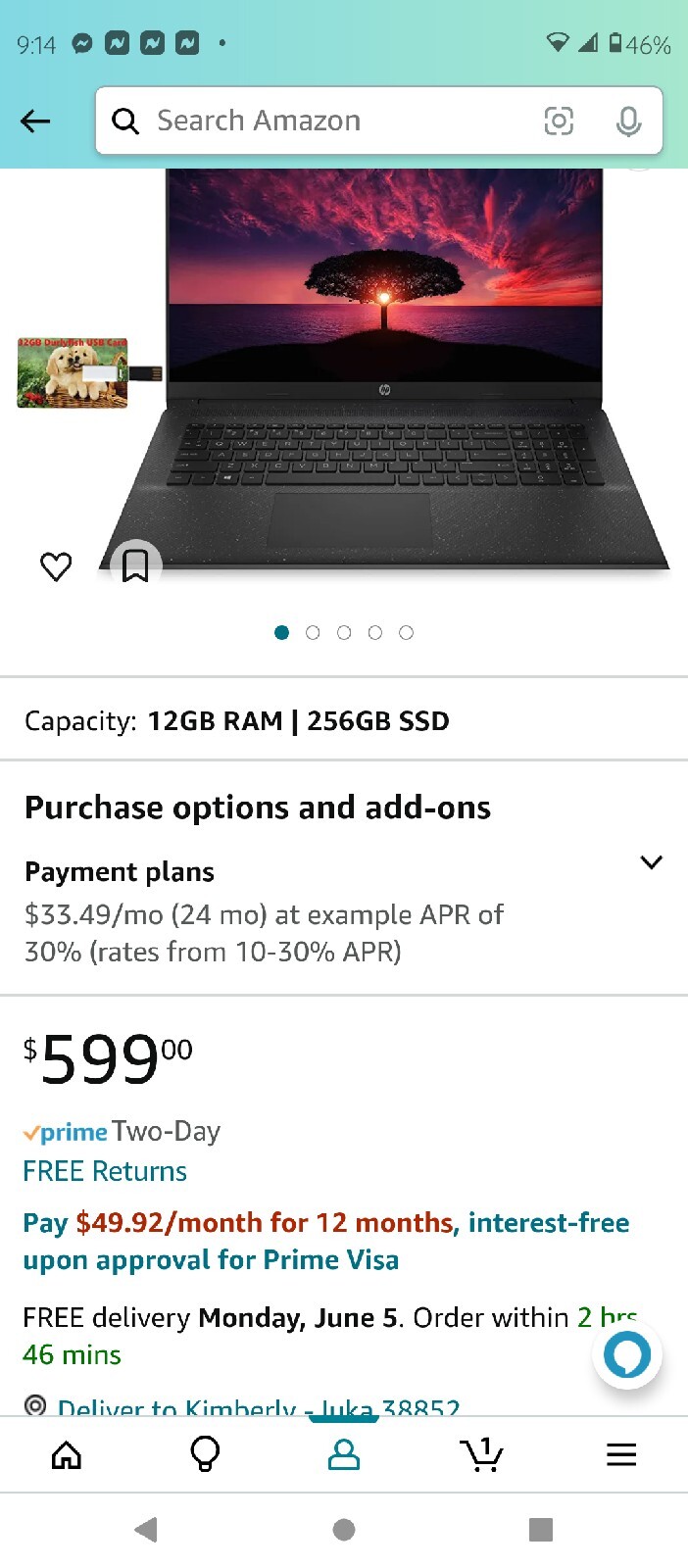 hp laptop i7