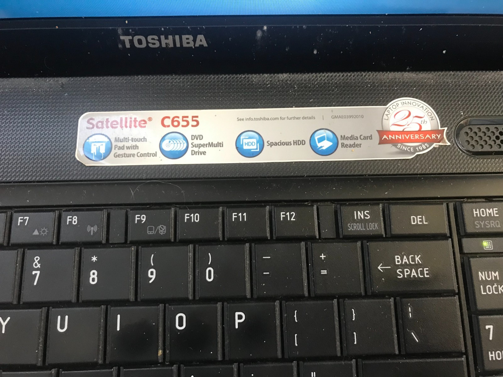 Toshiba Satellite C655-S5049 15.6″ Intel Celeron 900 2.20GHz 2GB RAM 250GB HDD