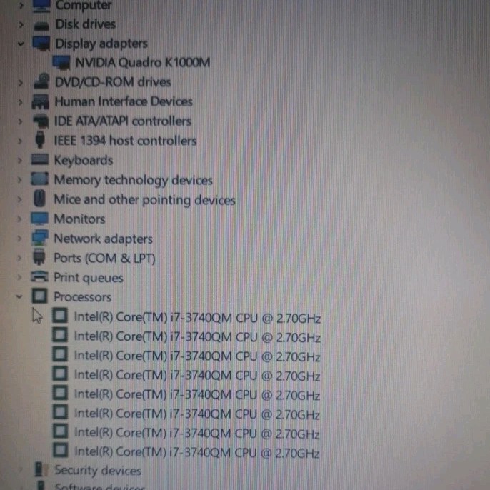 HP EliteBook 8570w I7 3.7GHz, 32GB RAM, 256GB SSD + 1TB HDD 1080p Windows 11 Pro