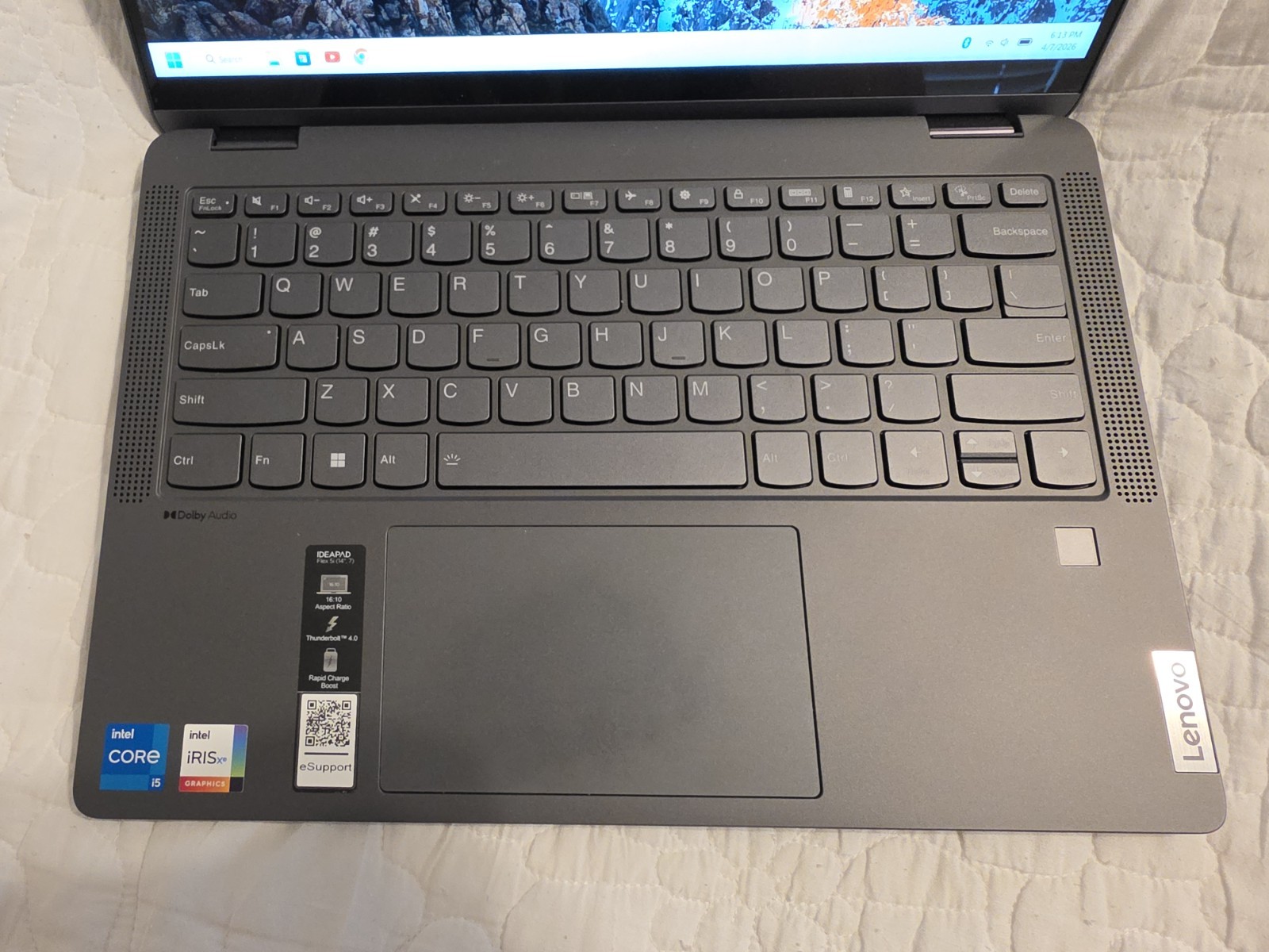 Lenovo Flex 5i 14″ 2-in-1 Touchscreen Laptop i5-1235U 8GB 512GB SSD Grey