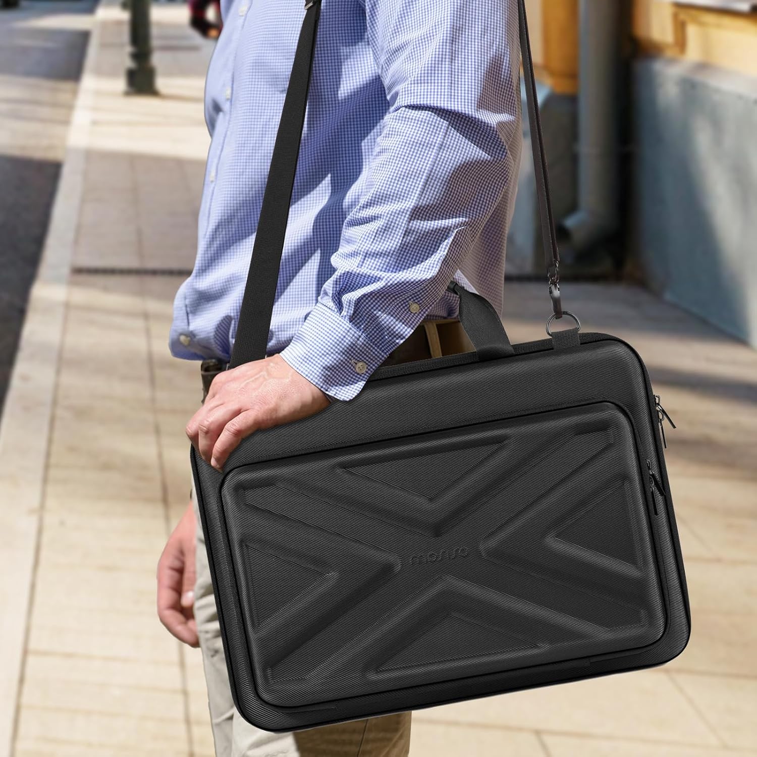 15-15.6 inch Hard Shell Laptop Bag Compatible with HP, MacBook