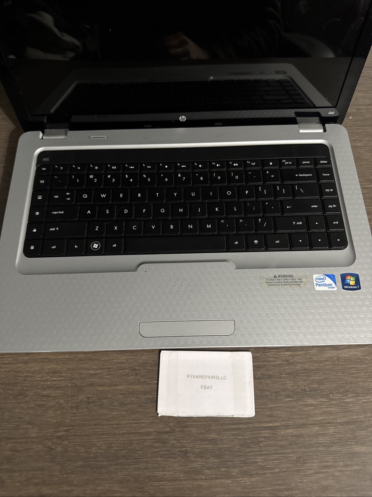 HP G62 T4500 Core 2 Duo 3GB RAM NO Battery