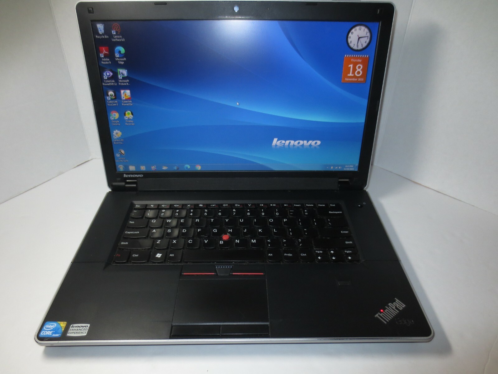 LENOVO THINKPAD EDGE 15.6″ 0319-25U COREi3 M370@2.4GHZ 4GB RAM 250GB SSD WIN7 O