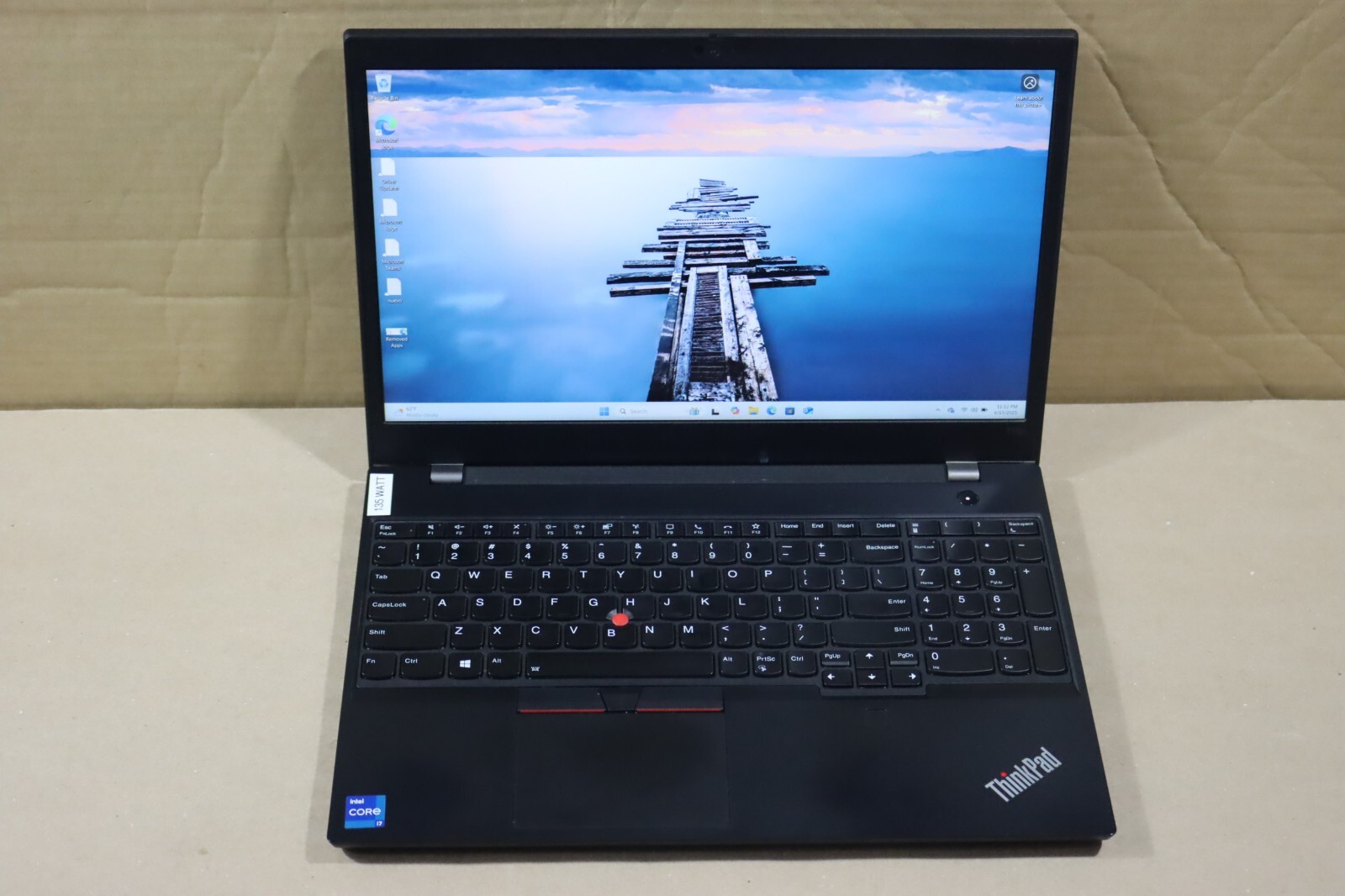 Lenovo ThinkPad T15p Gen 2 i7-11800H 2.3GHz 16GB 1 TB SSD NVIDIA GeForce GTX