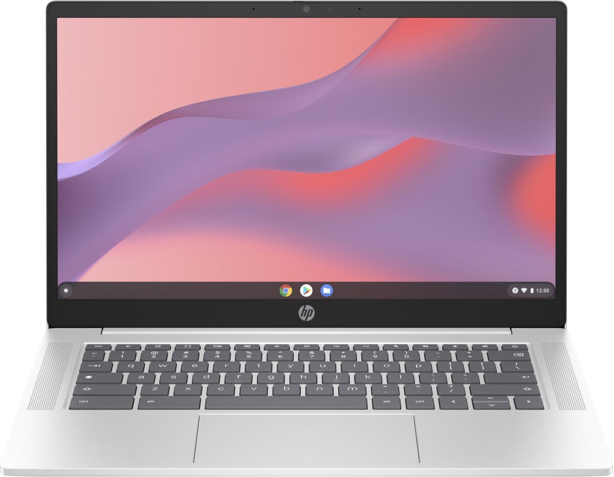 HP Chromebook 14″ HD Pentium Quad-Core N200 4GB 128GB UFS Webcam ChromeOS Silver
