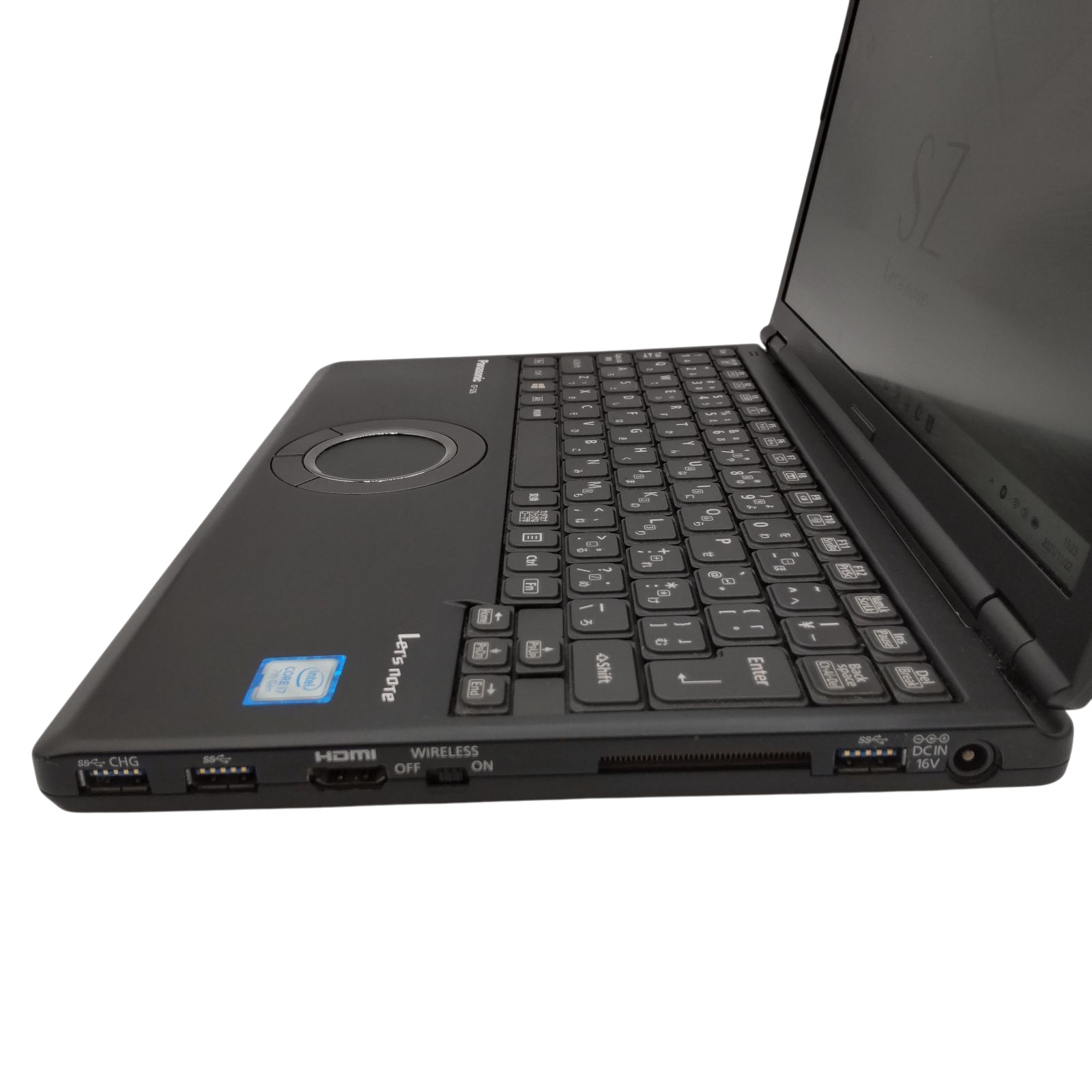 Panasonic Let’s Note CF-SZ6 i7-7500U 8GB 512GB SSD DVD 12.1 Win11 Pro Black Used