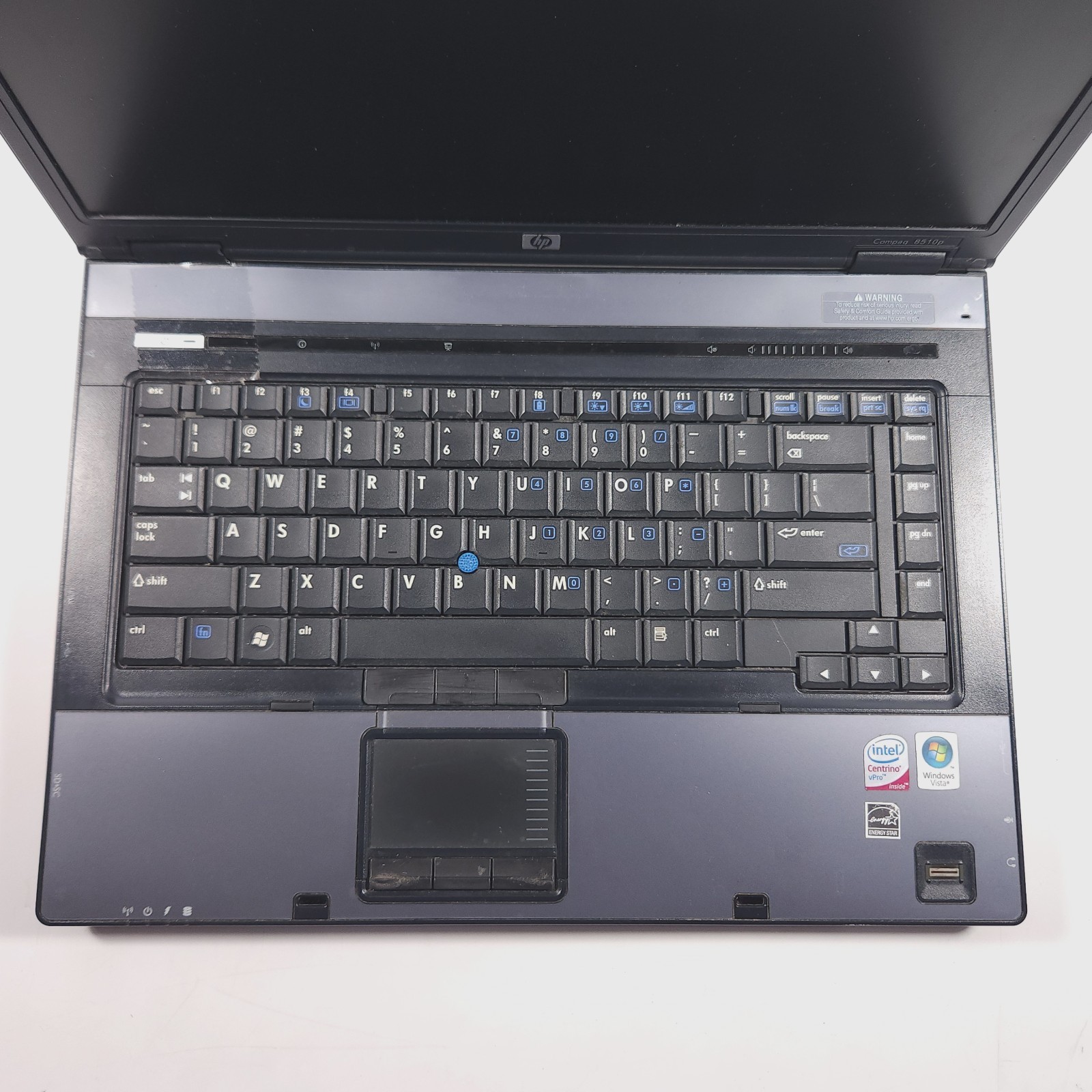 Retro Gaming Laptop HP Compaq 8510P Intel 2.4GHz 4gb RAM 150gb HD Windows XP Pro