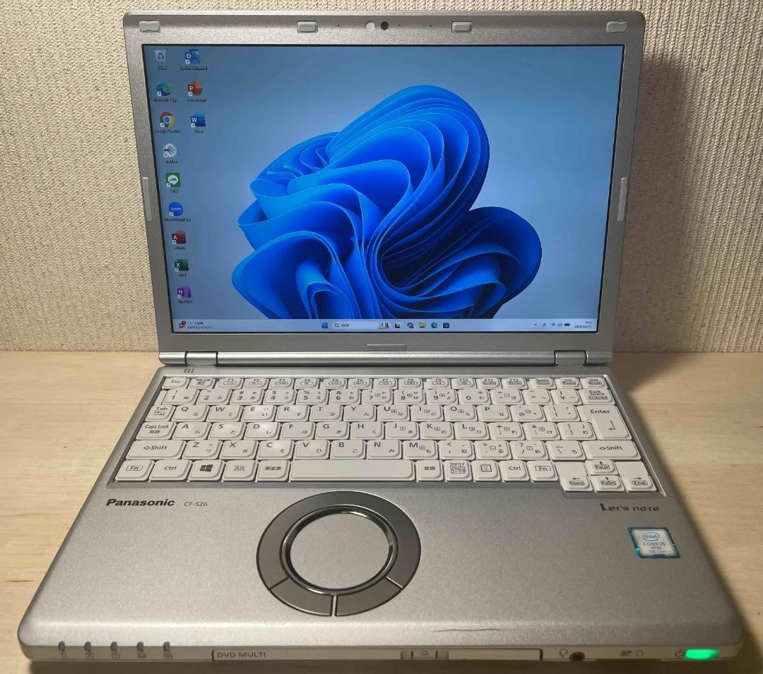 Panasonic Let’s Note CF-SZ6 Core i5-7300U 8GB 128GB SSD Win11 Pro DVD Office