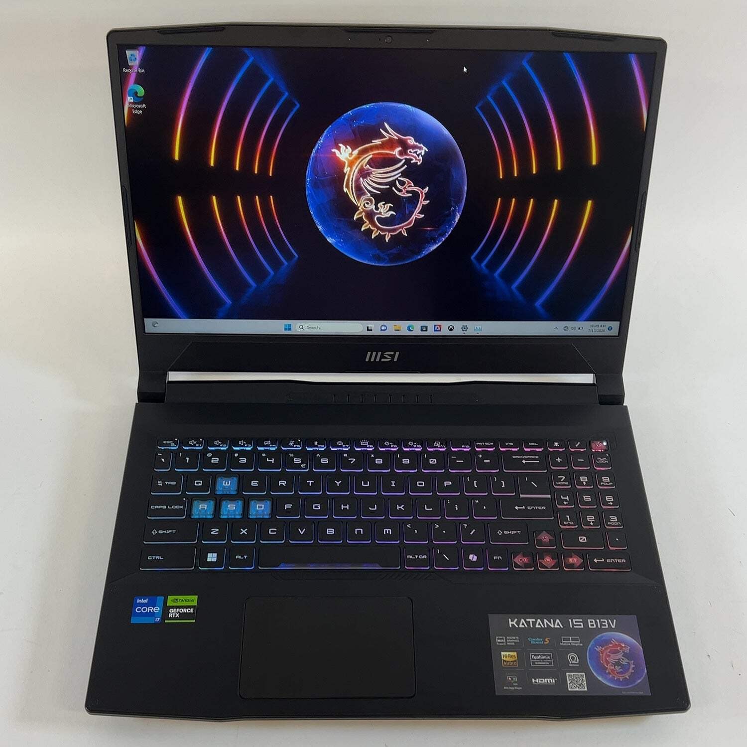 MSI Katana 15 B13VFK 15.6″ i7-13620H 2.4GHz 16GB RAM 1TB SSD GeForce RTX 4060