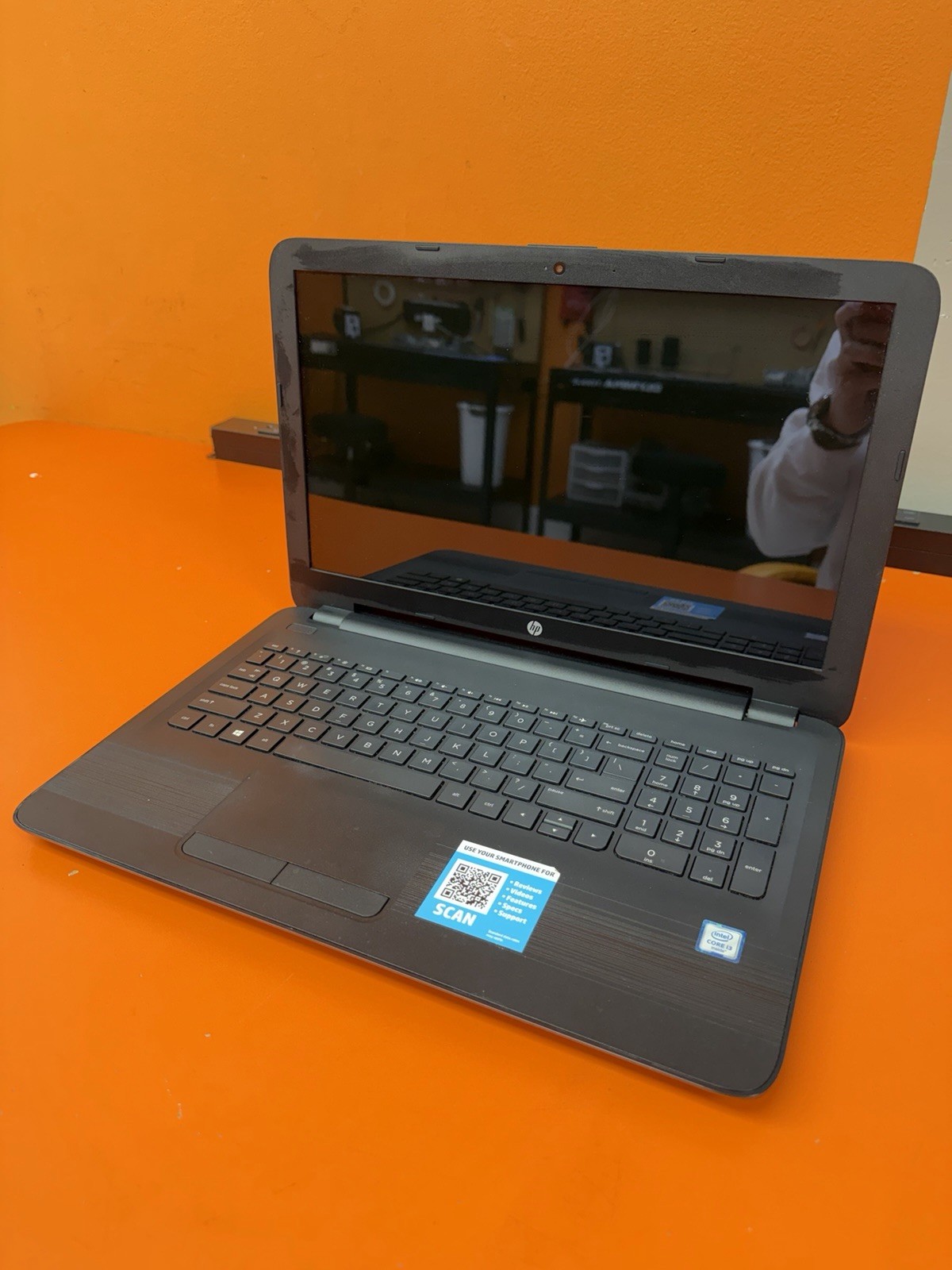 HP Touch Screen Laptop PC Intel I3-6100u CPU 1tb HDD 6gb RAM Model# 15-ay009dx