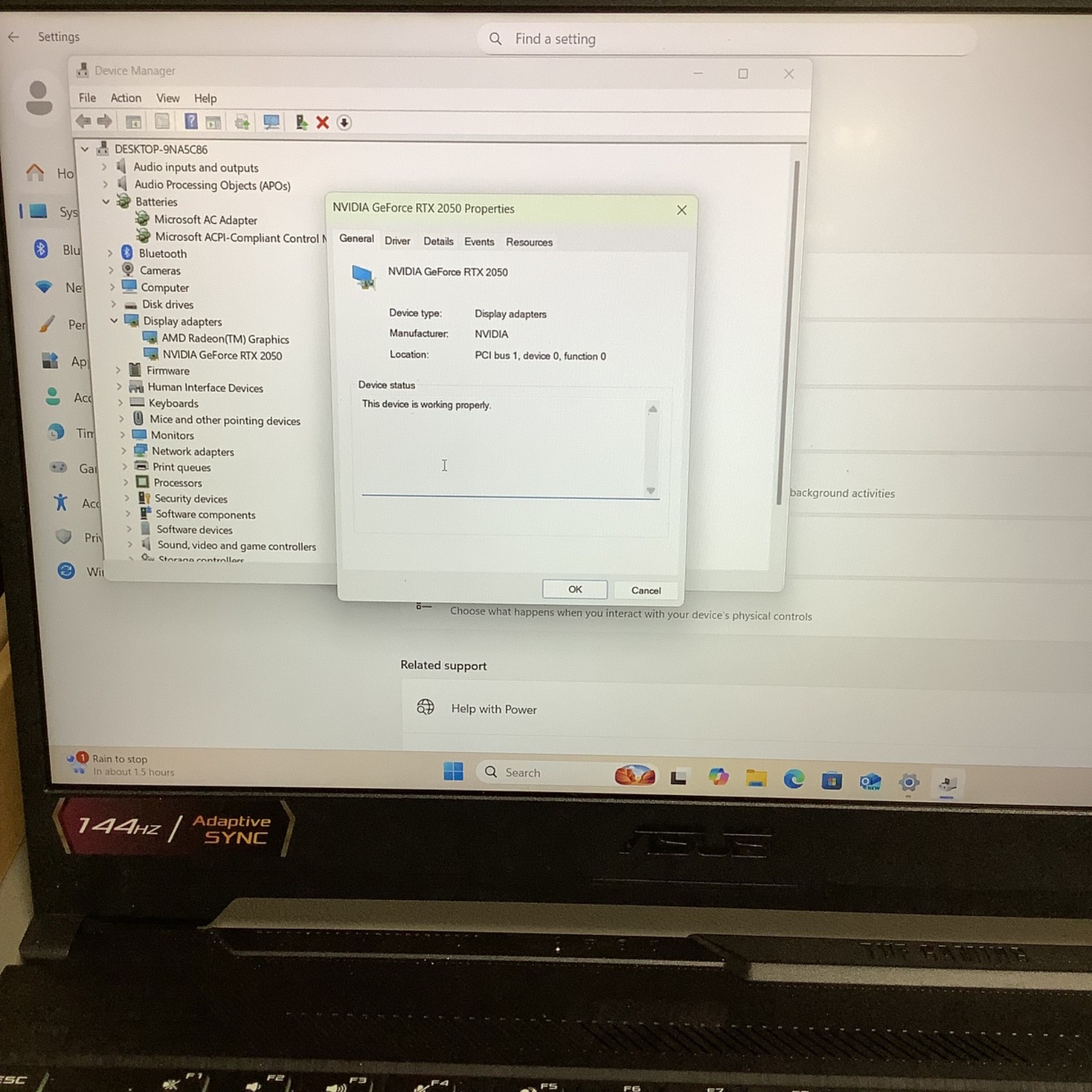 Asus TUF Gaming A15- (8GB 954GB SSD) AMD Ryzen 5 7535HS with Radeon Graphics