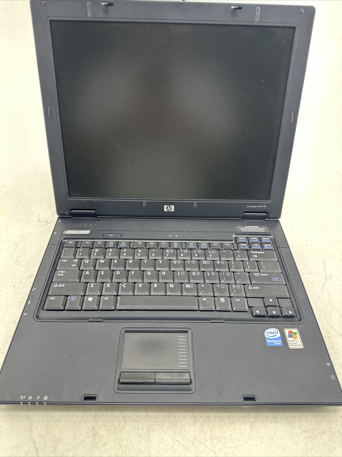 HP Compaq nx6110 15” Notebook (Intel Celeron M 1.60GHz 512Mb Ram NO HDD