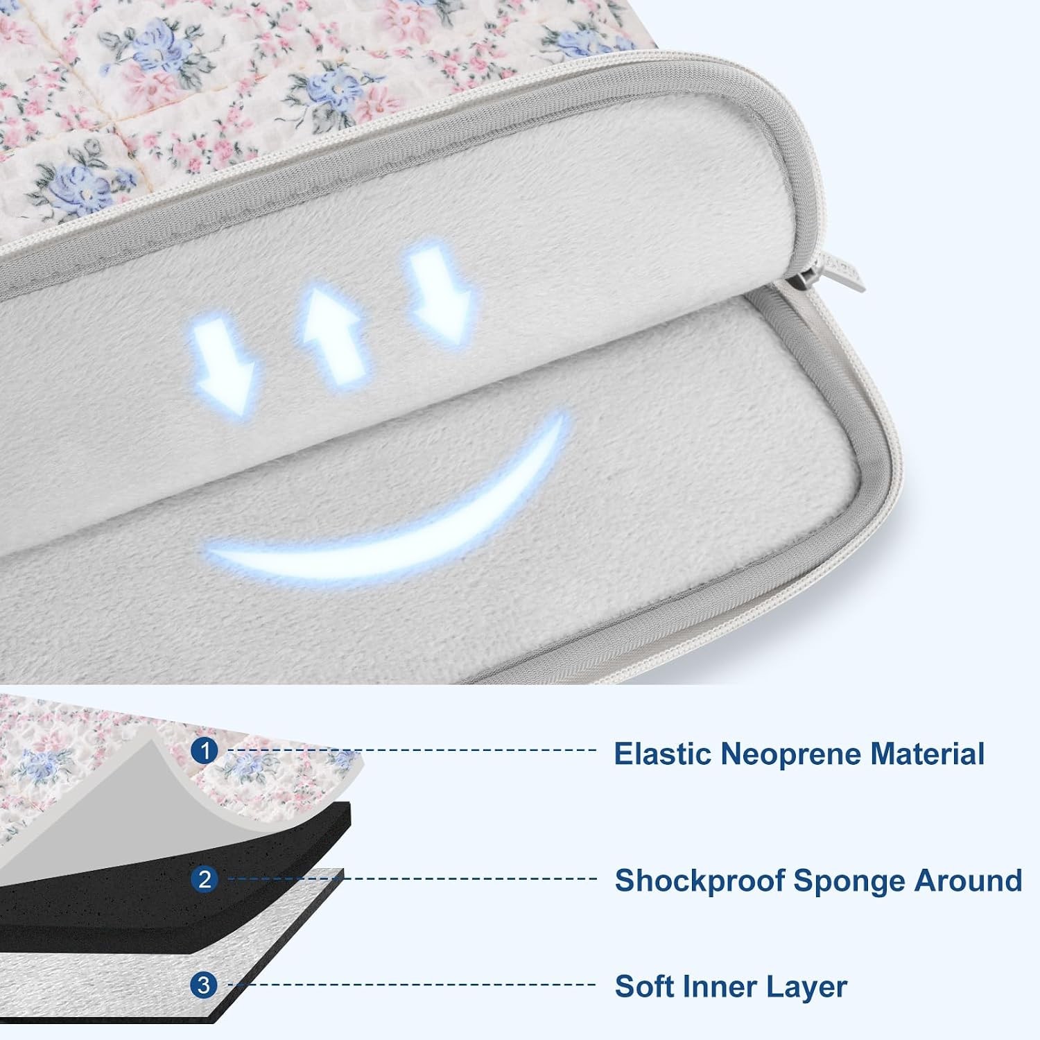 13-14 inch Laptop Case, 13.3 inch Puffy Laptop Sleeve for MacBook Air 13.6 M4 M3