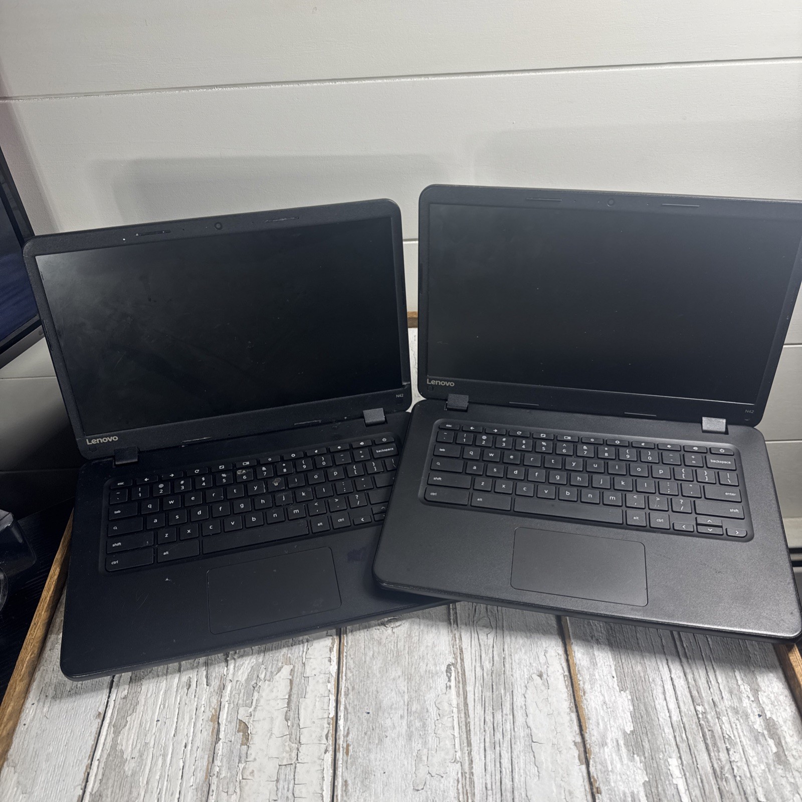 Lot of 2 Lenovo N42-20 Chromebook 11.6” Intel Celeron Parts Repair Untested