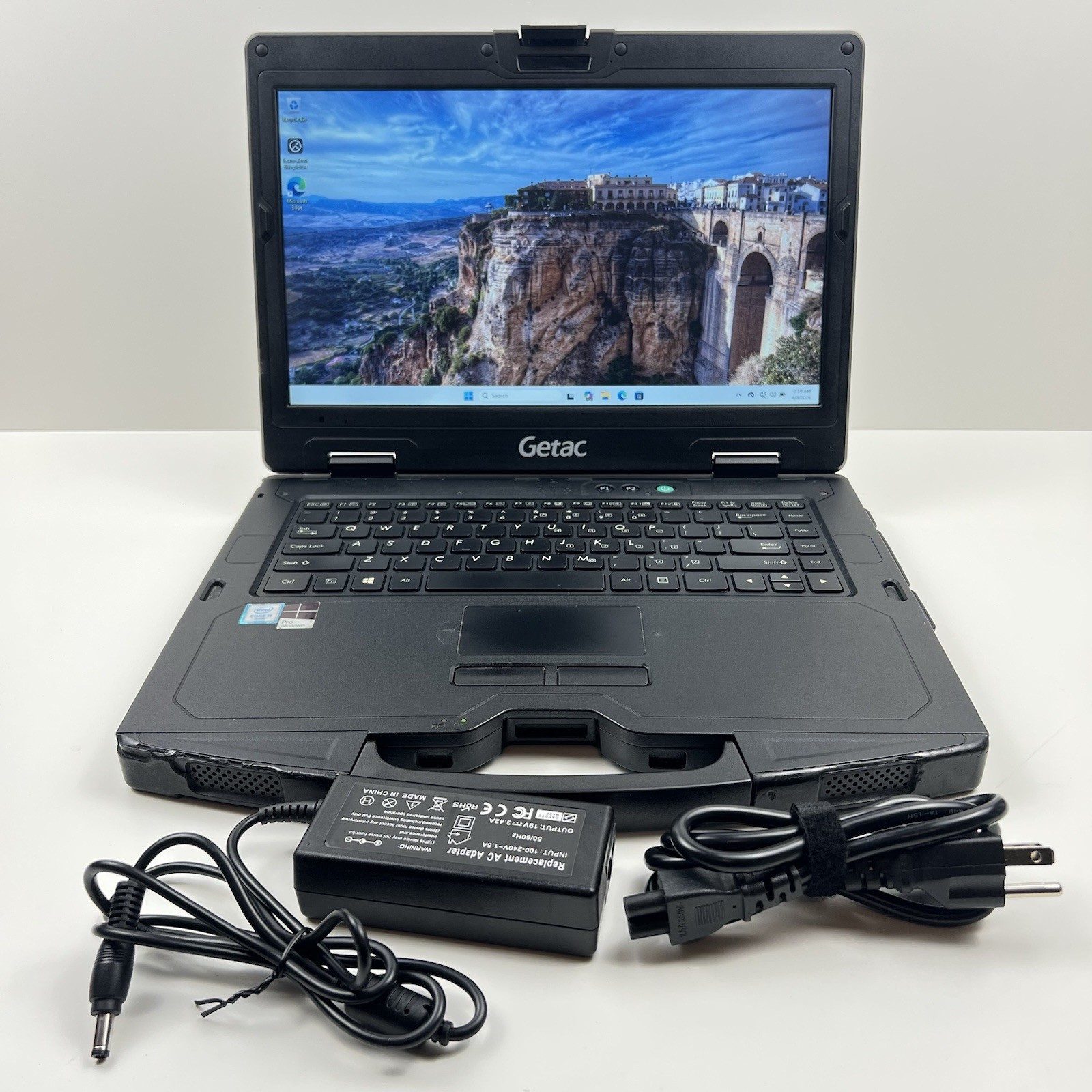 GETAC S410 G3 Rugged Laptop 14″ FHD Touch i5-8265u 8GB 256GB GPS with Charger