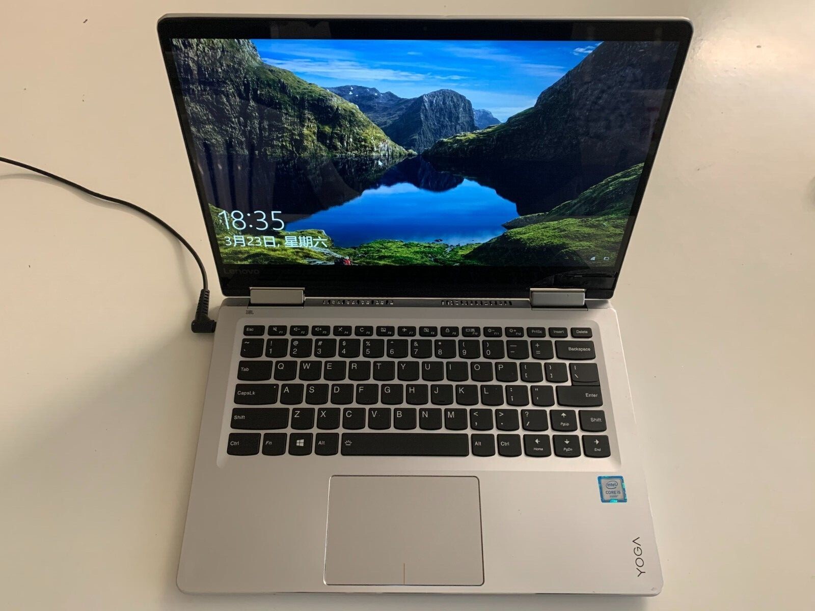 lenovo yoga 710-14 laptop SSD removed lower right corner defec MacBook