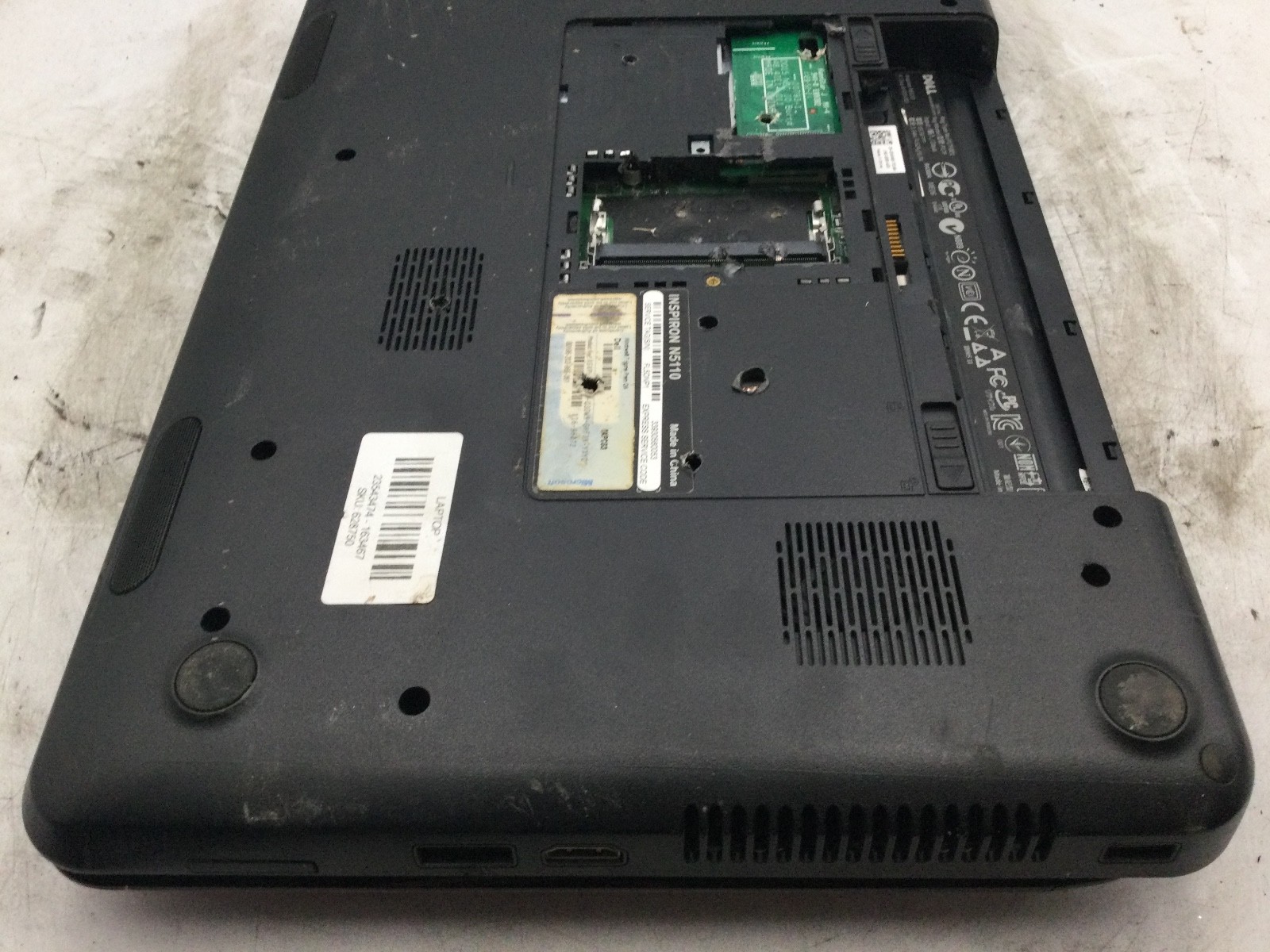 DELL INSPIRON N5110 – FOR PARTS – INTEL CORE I5 – NO RAM – READ DESCRIPTION – BB