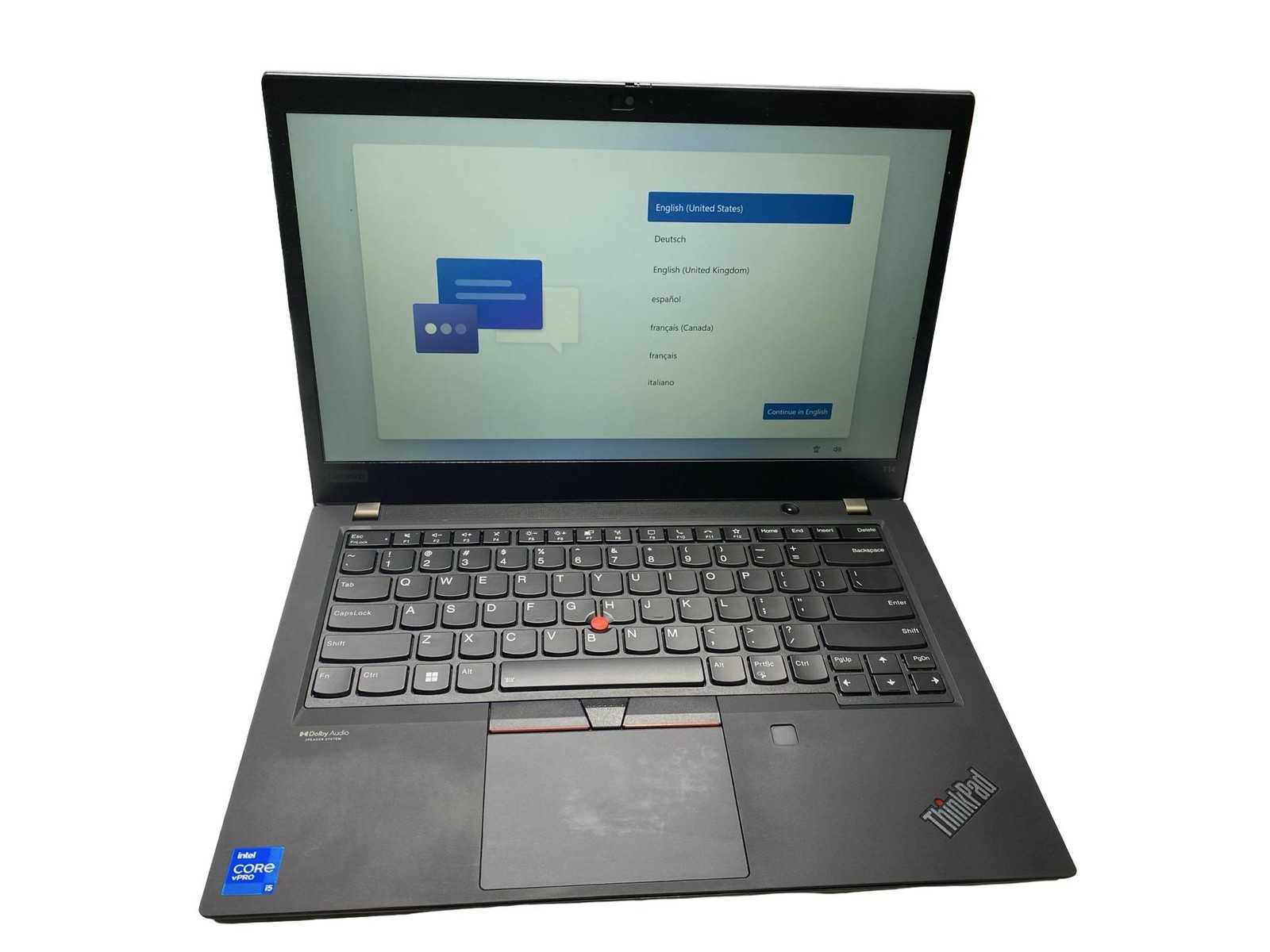 Lenovo ThinkPad T14 Gen 2i Core i5 1145G7 8GB 512GB Win11Pro Grade C Battery Inc