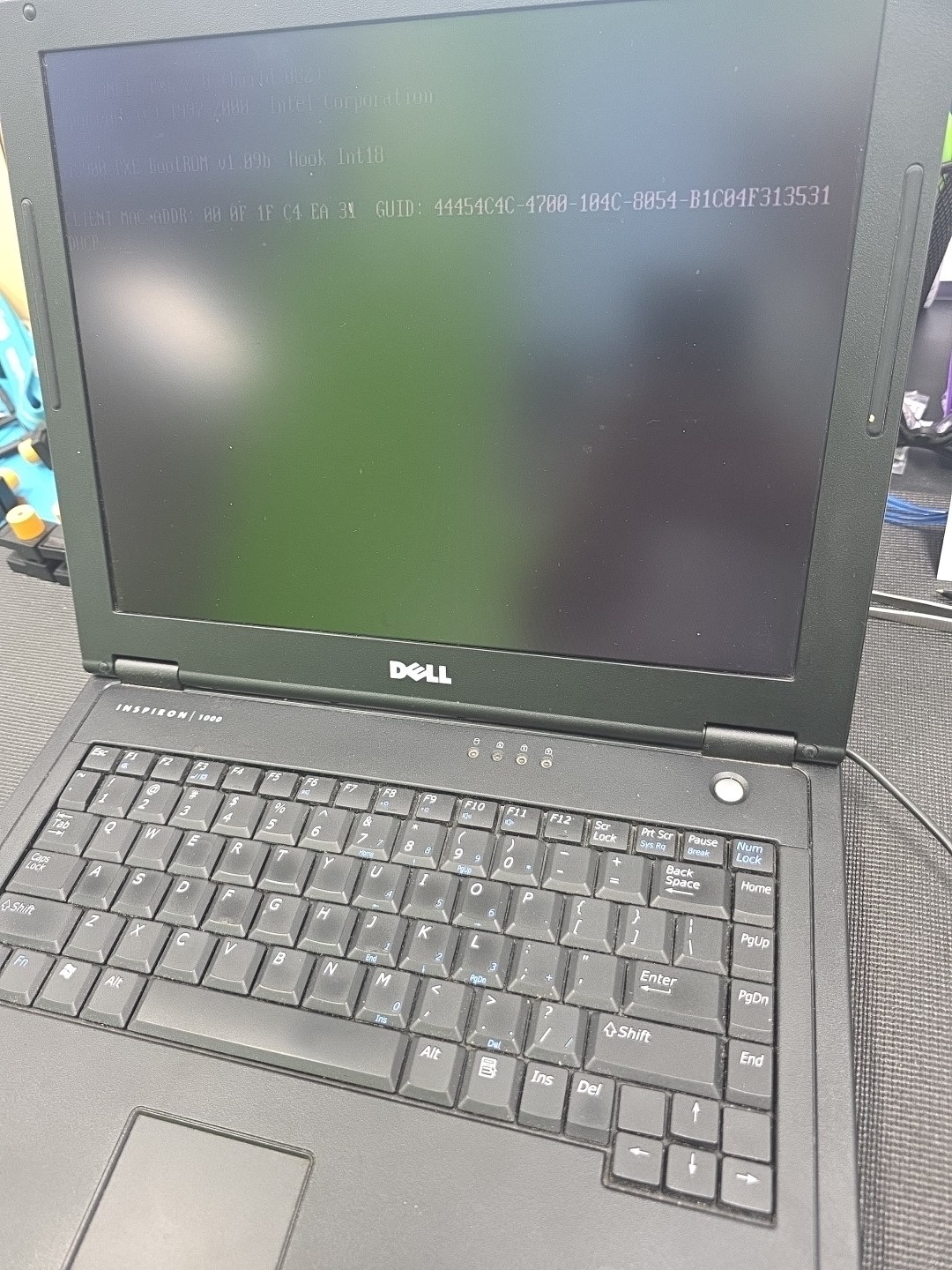 DELL INSPIRON 1000 – BOOTS TO BIOS – INTEL CELERON 2.2MHZ – 256MB RAM – READ -BB